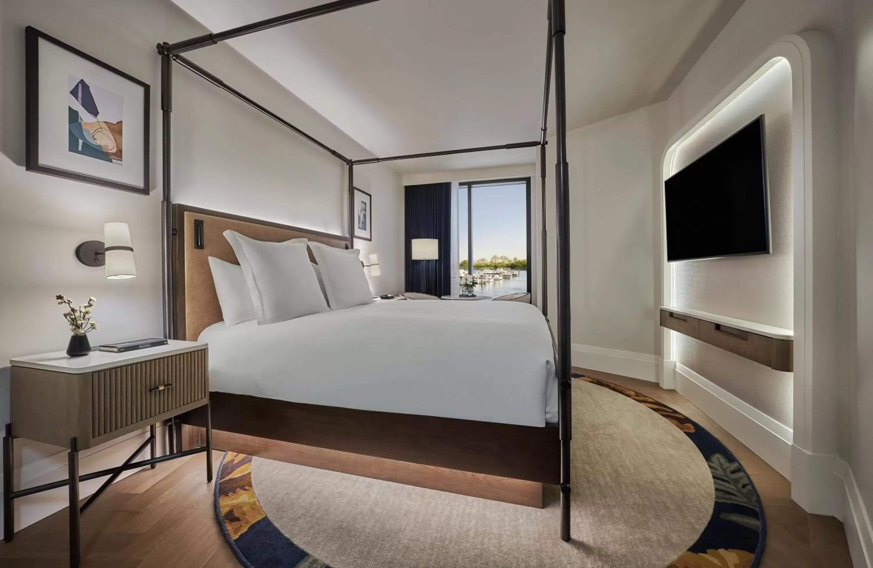 Bedroom, Bed in Pendry Washington DC - The Wharf