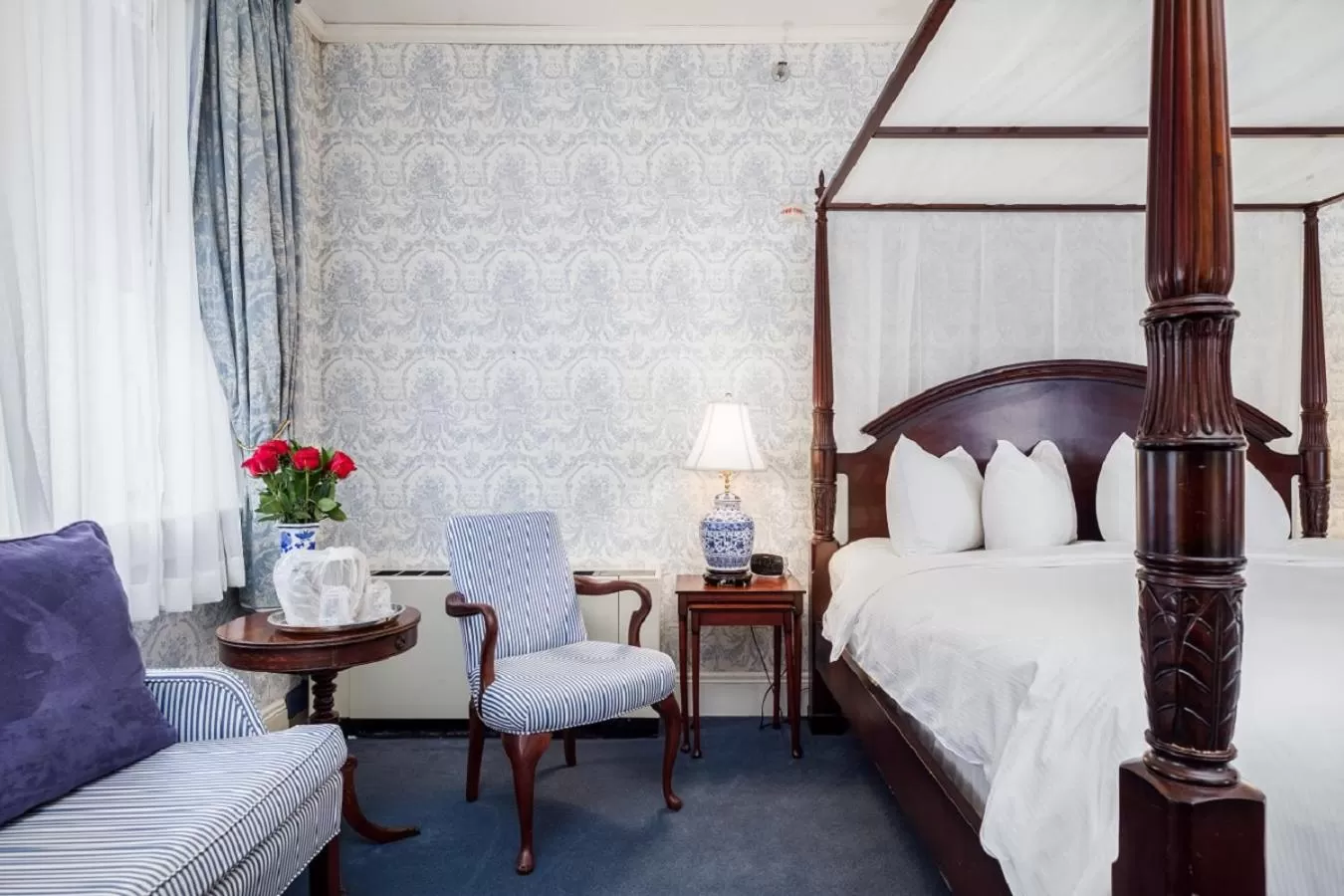 Bed in Simsbury 1820 House