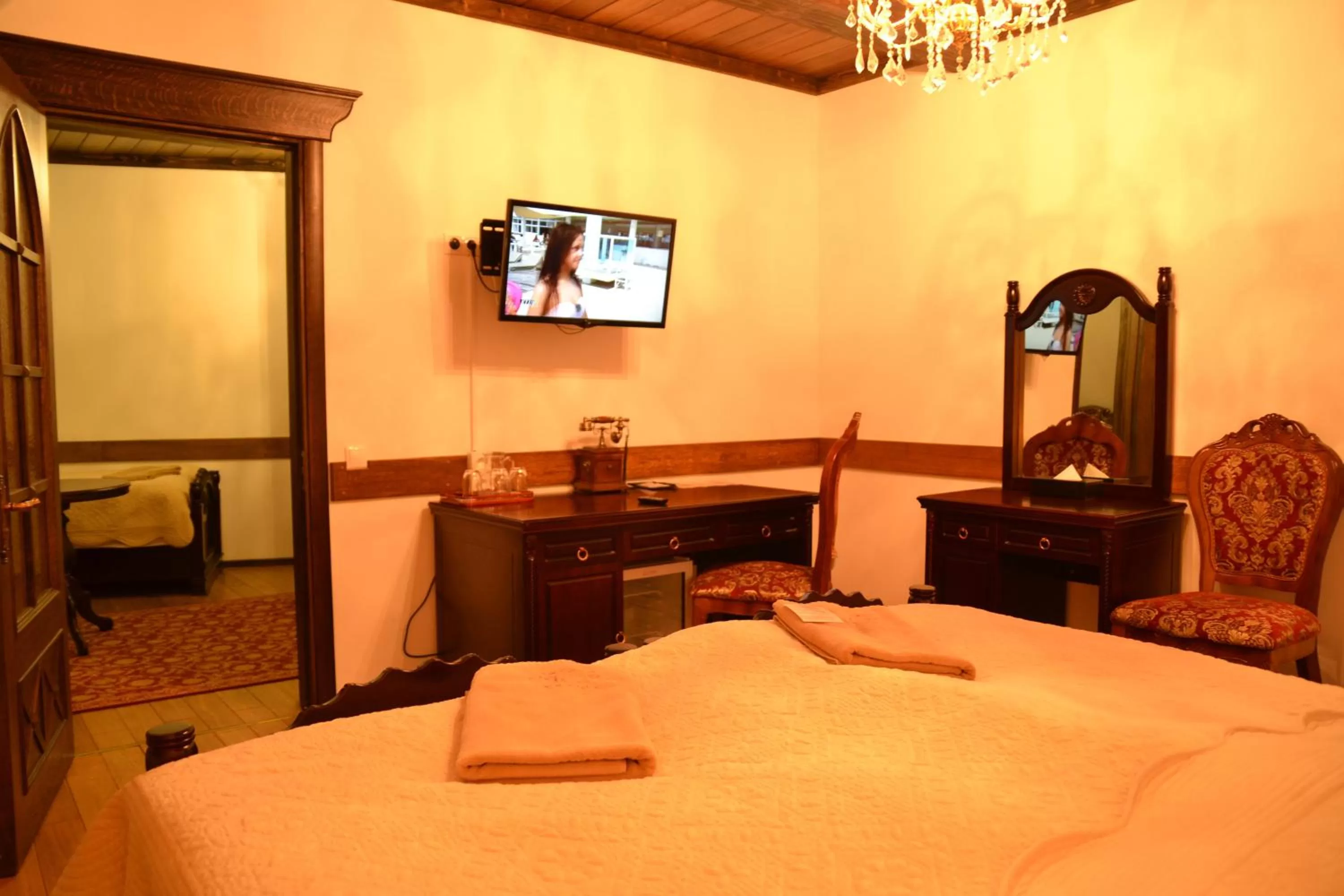 Bed in Zámek Lužec Spa & Wellness Resort