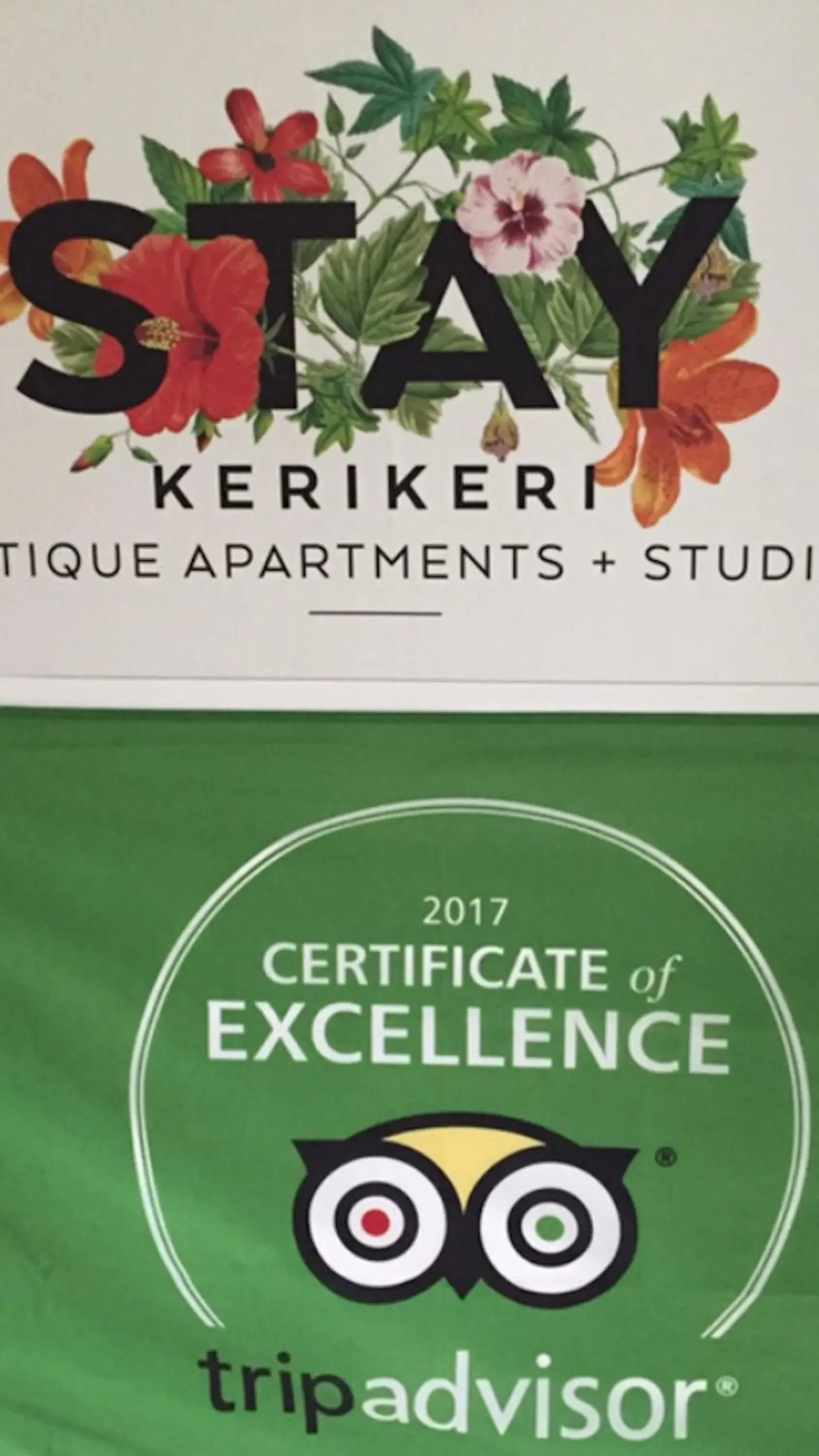 Certificate/Award in Stay Kerikeri