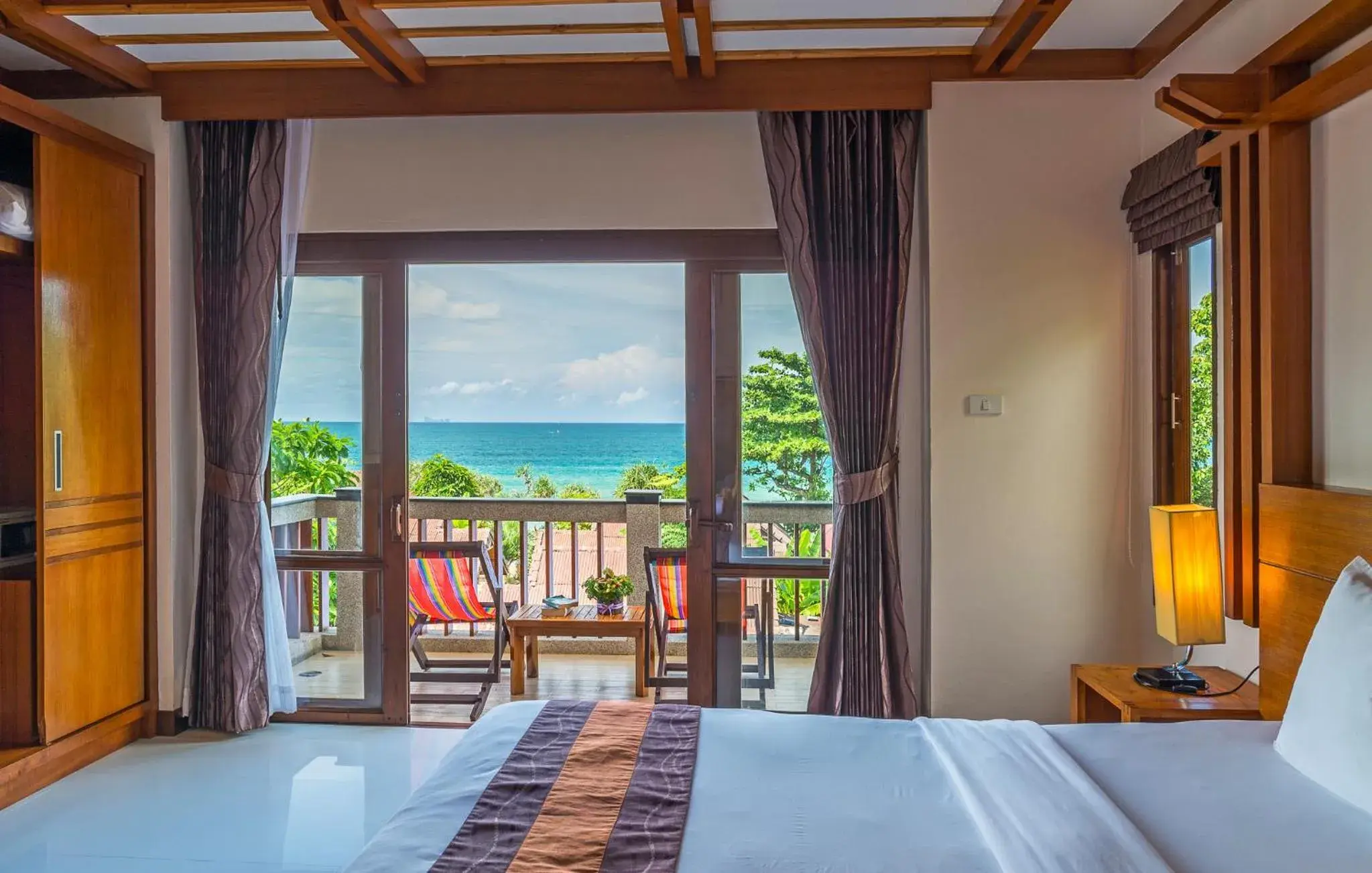 Deluxe Double Room with Sea View in Lanta Miami Resort - SHA Extra Plus