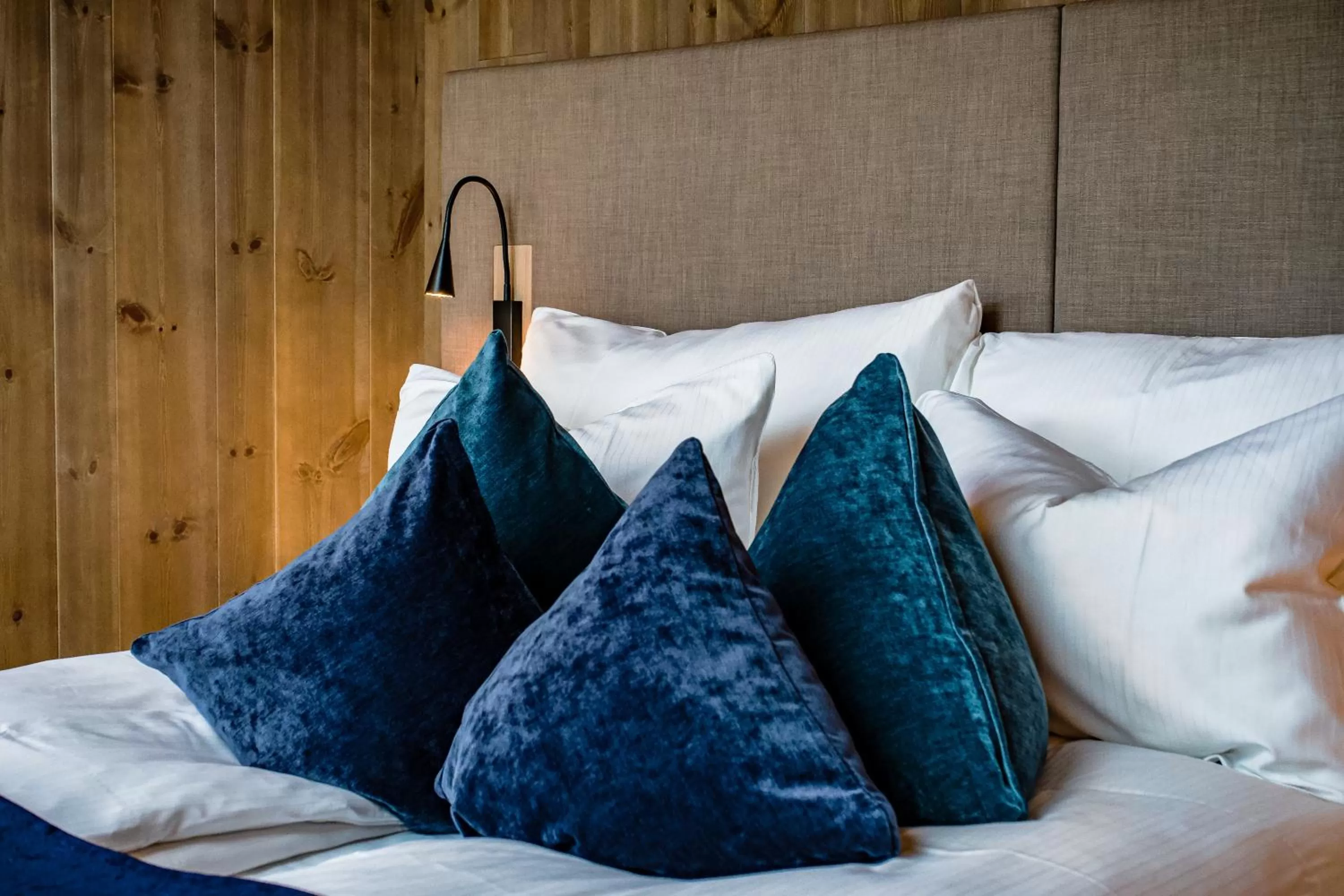 Bed in Sorrisniva Arctic Wilderness Lodge