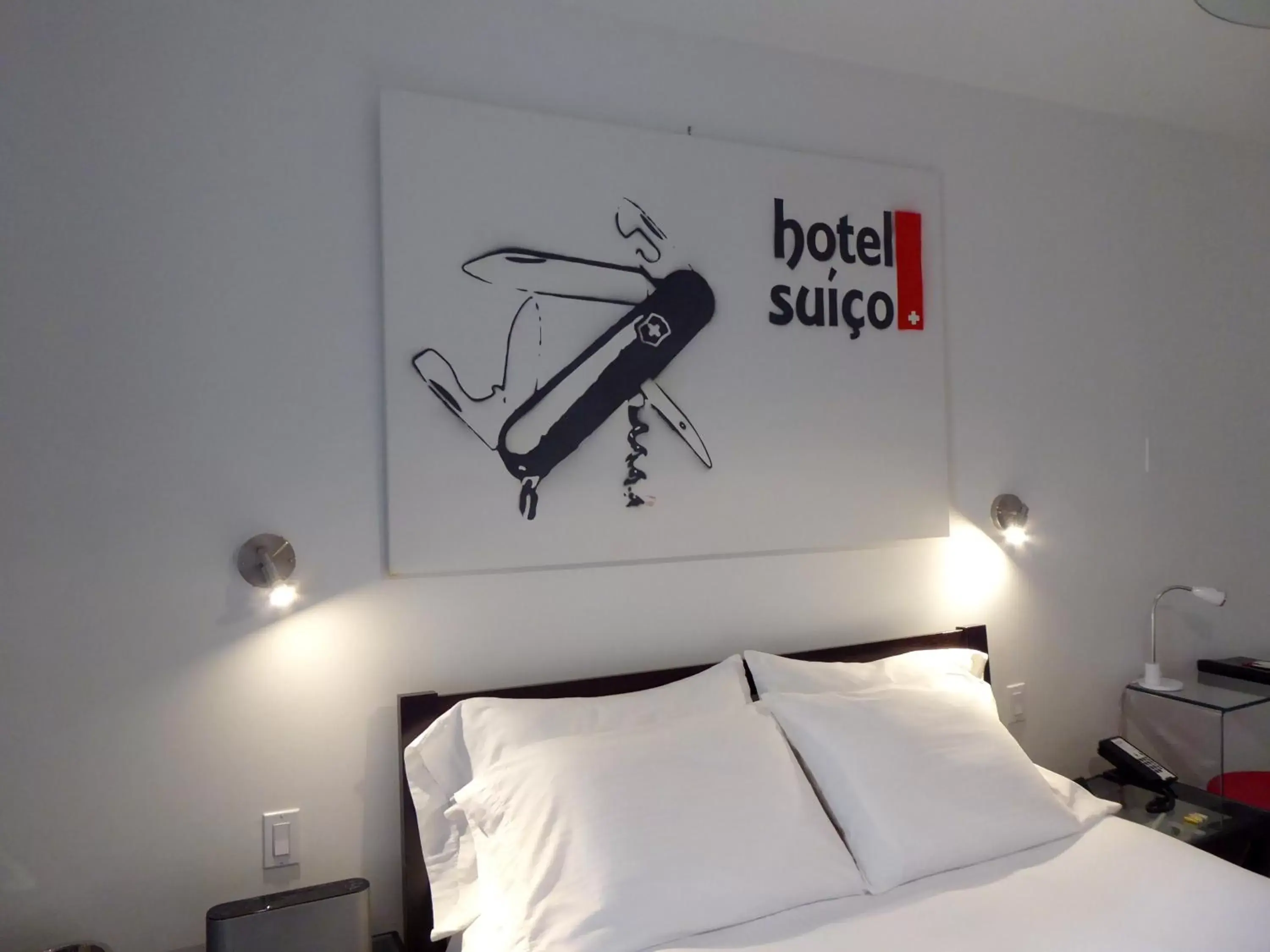 Bed in Swiss Hotel