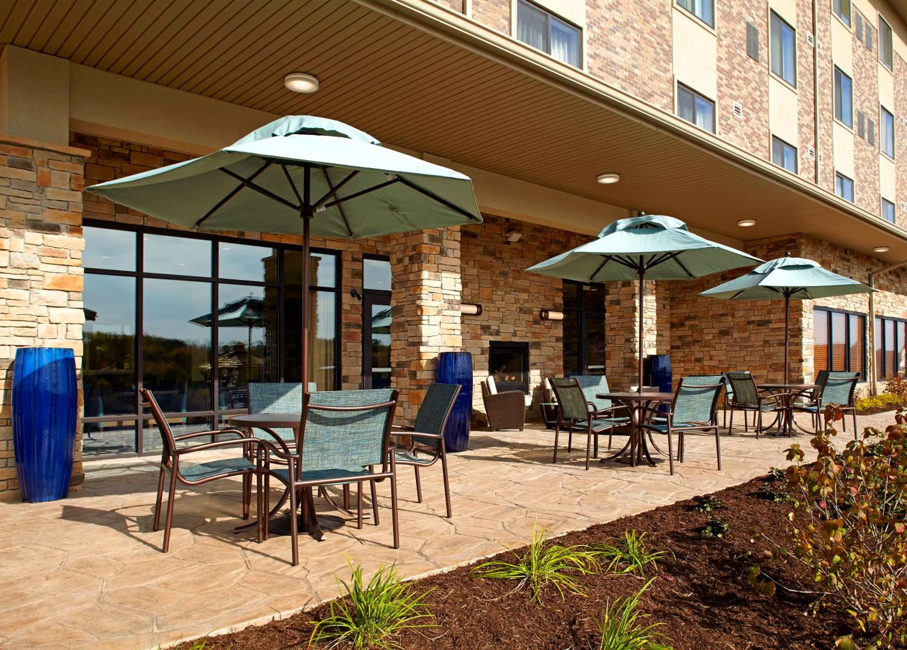 Patio in Hawthorn Suites by Wyndham Bridgeport