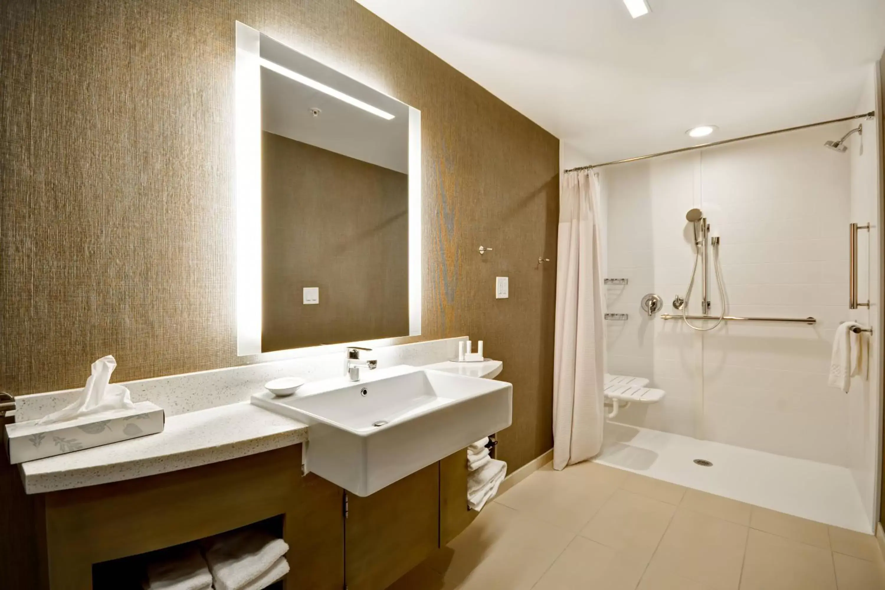 Bathroom in SpringHill Suites by Marriott Cincinnati Blue Ash