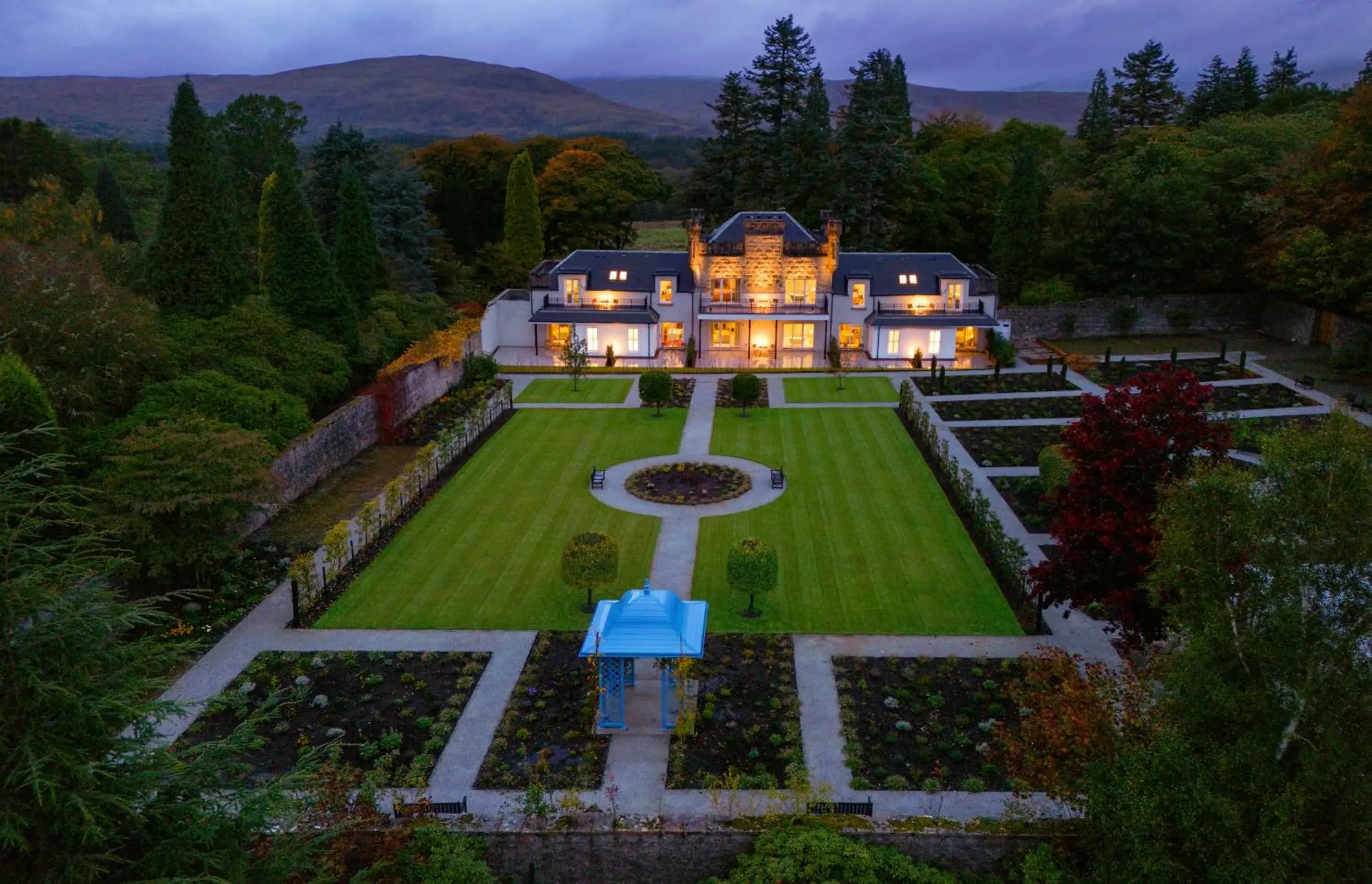 Garden, Bird's-eye View in Inverlochy Castle Hotel