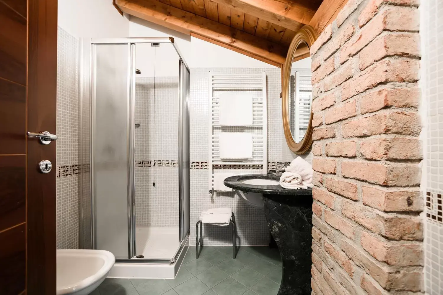 Shower, Bathroom in Country Hotel Castelbarco