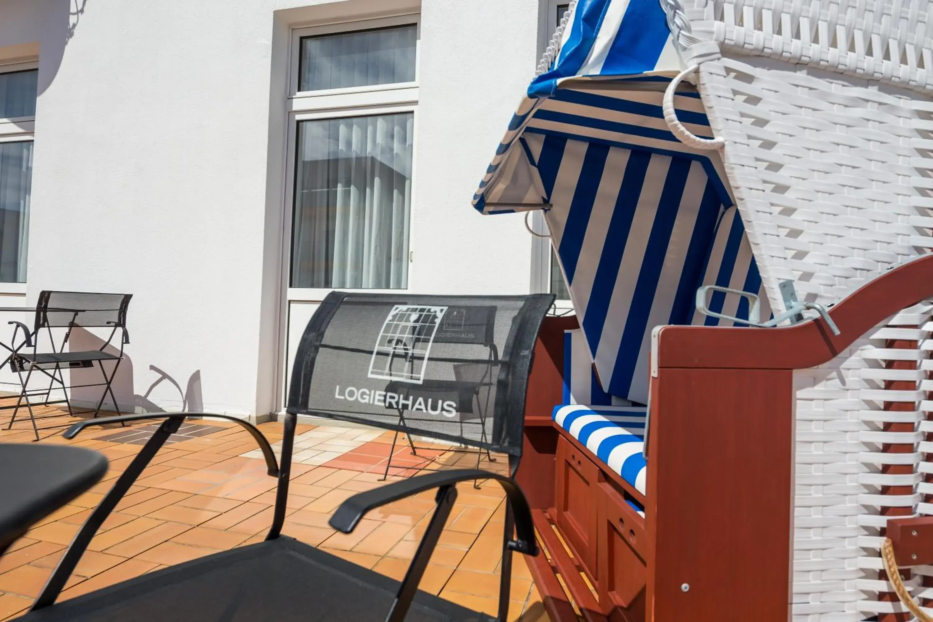 Balcony/Terrace in Logierhaus am Rathaus