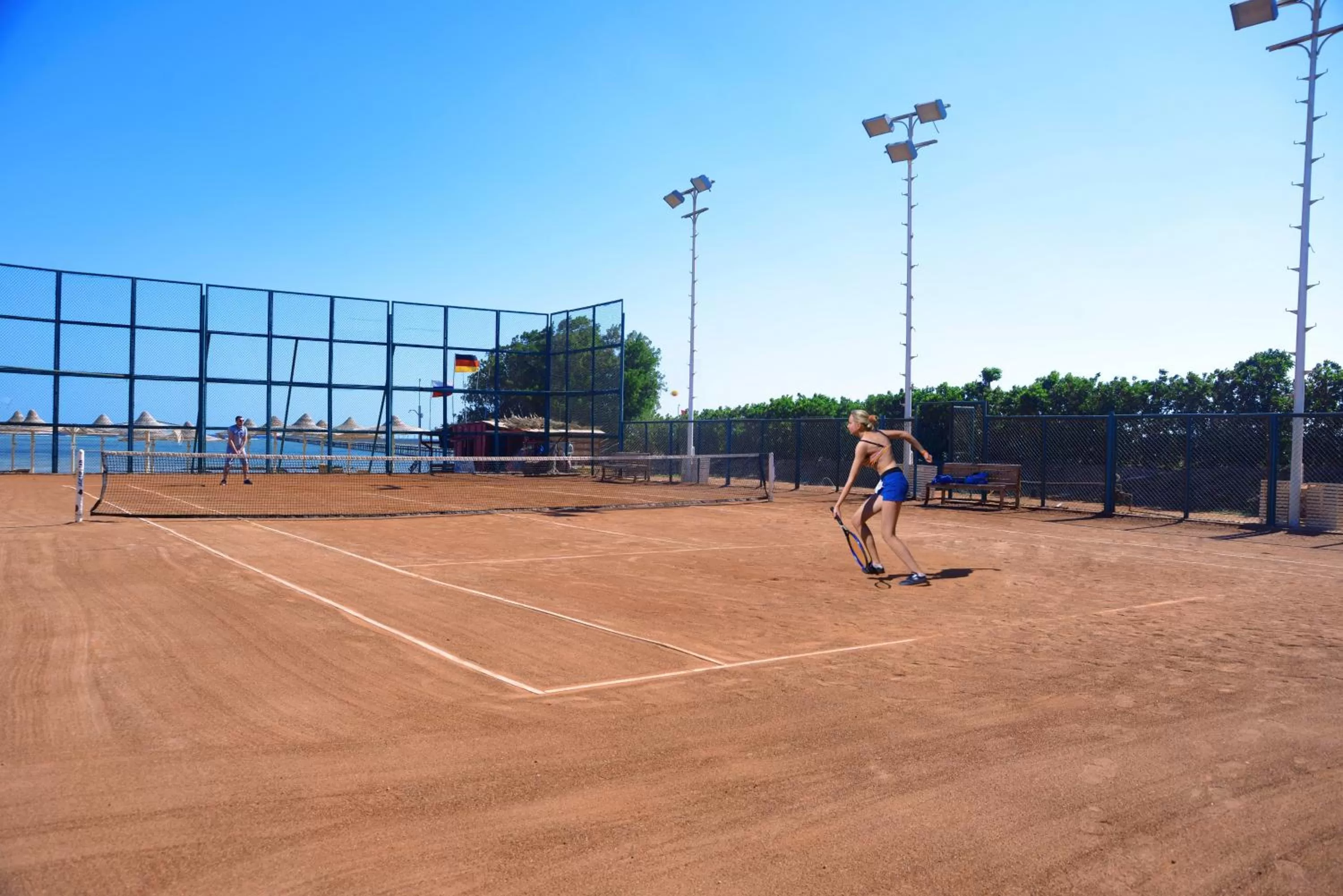 Tennis court in Pickalbatros Royal Moderna Sharm "Aqua Park"- All inclusive