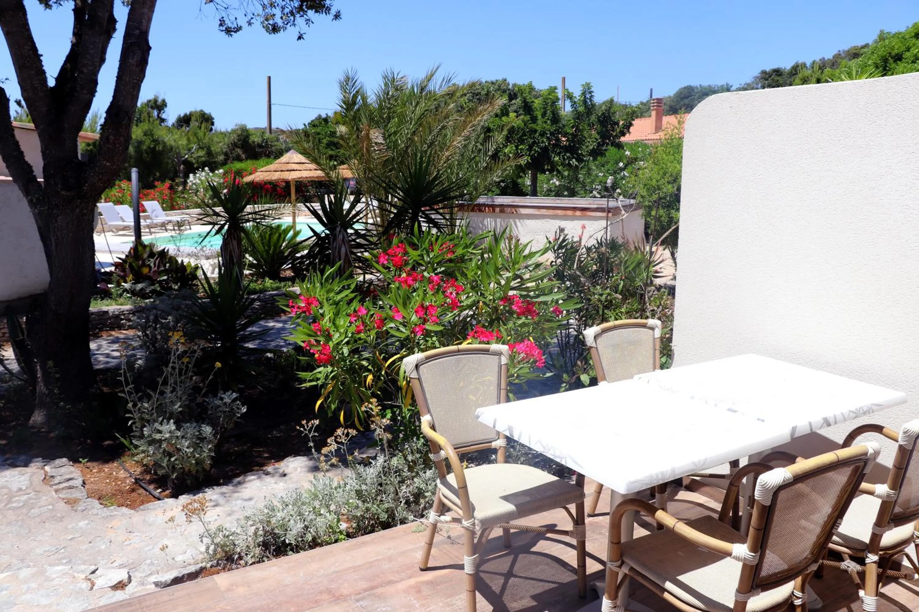 Patio in Hôtel Padolo