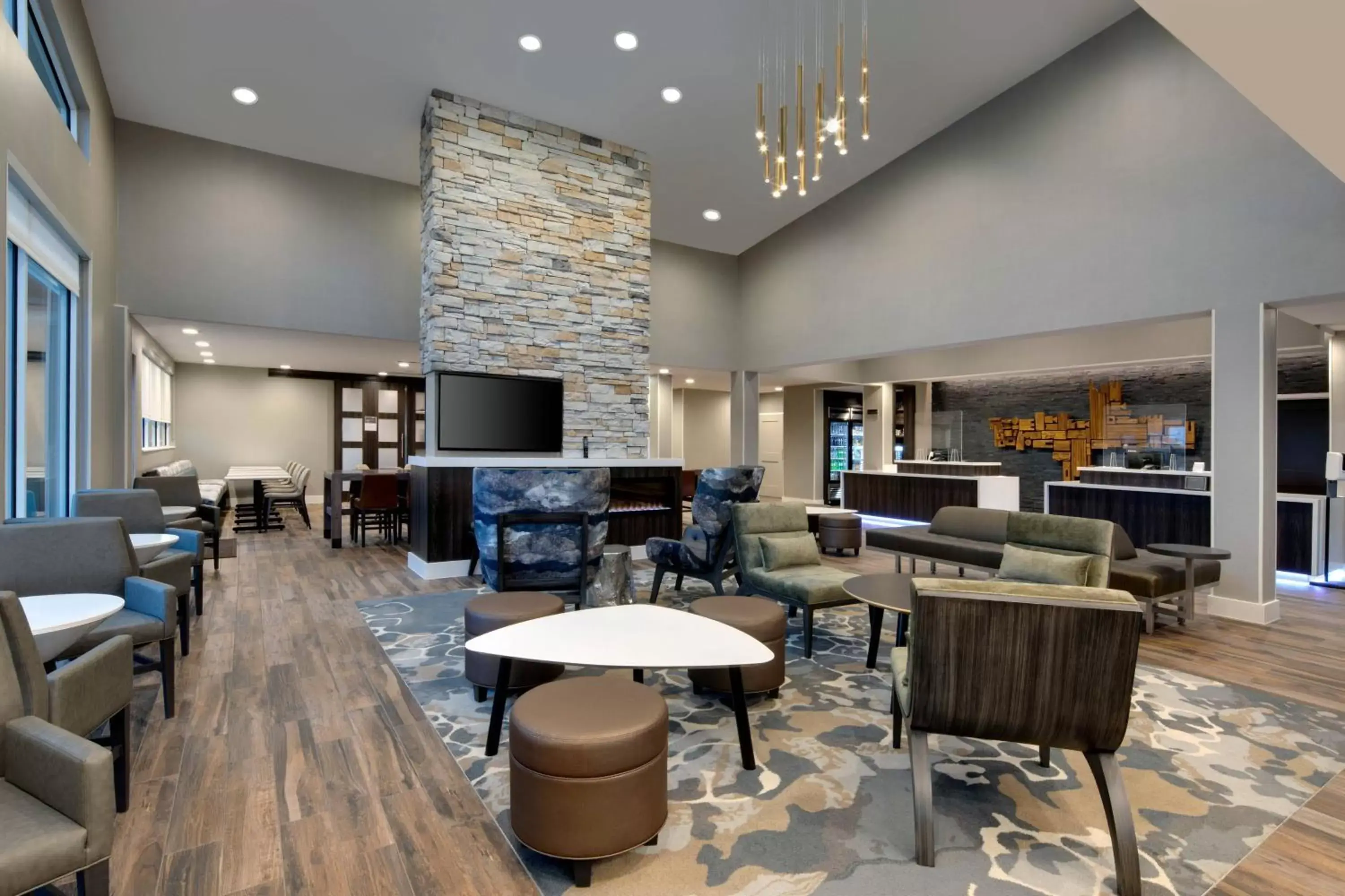 Lobby or reception, Lounge/Bar in Residence Inn Waco South