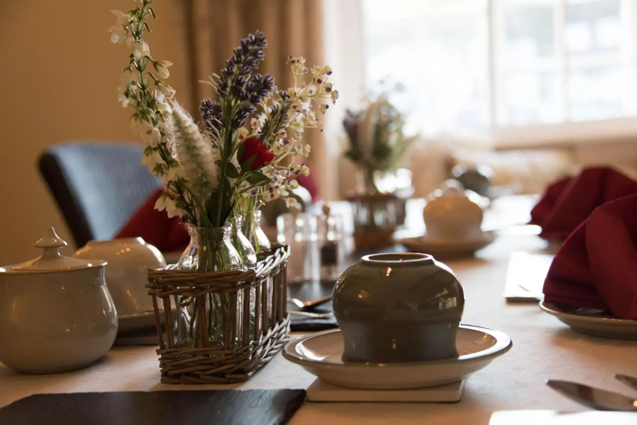 Dining area in St Leonards Farmhouse