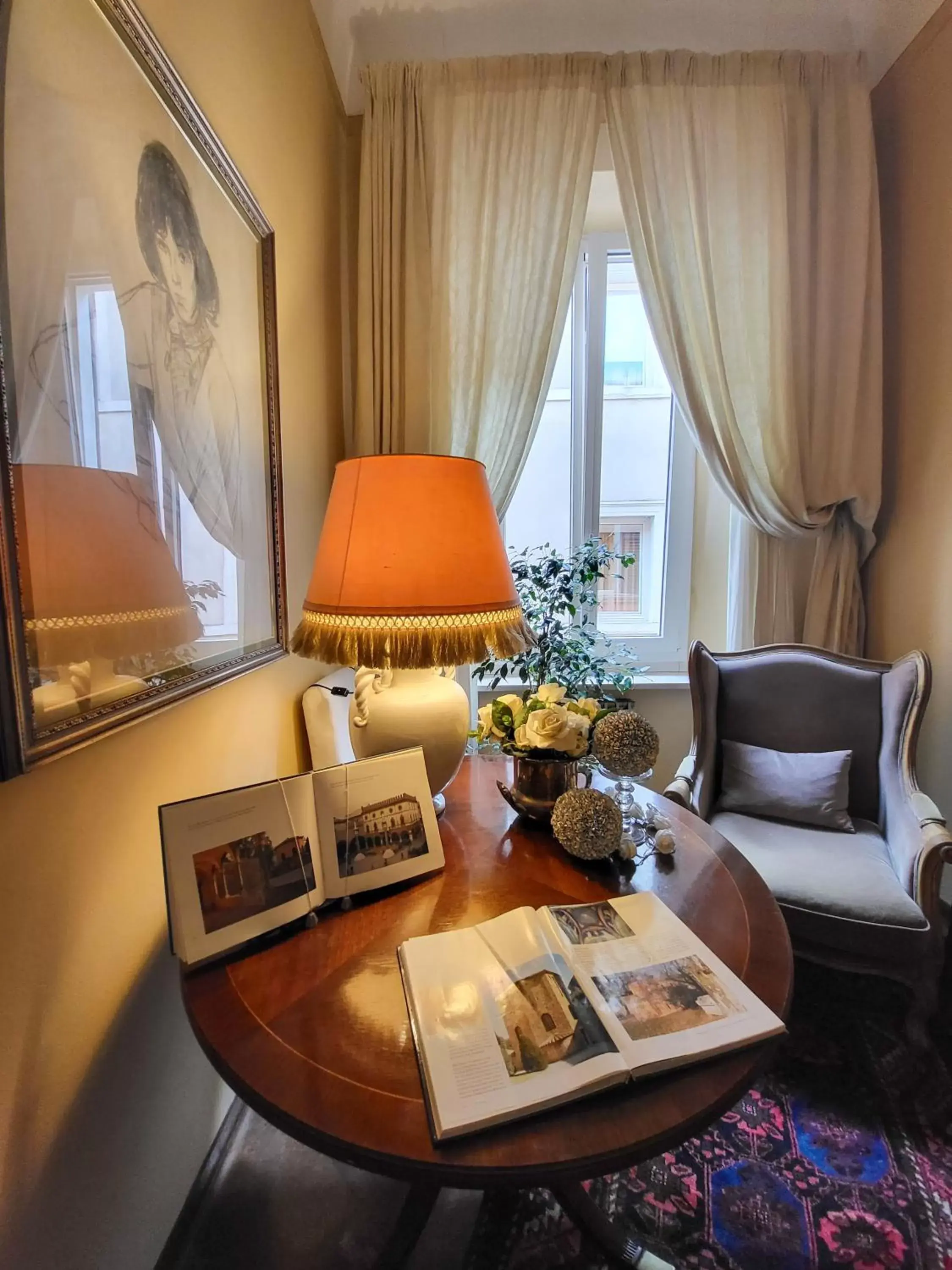 Library, Seating Area in Casa Masoli