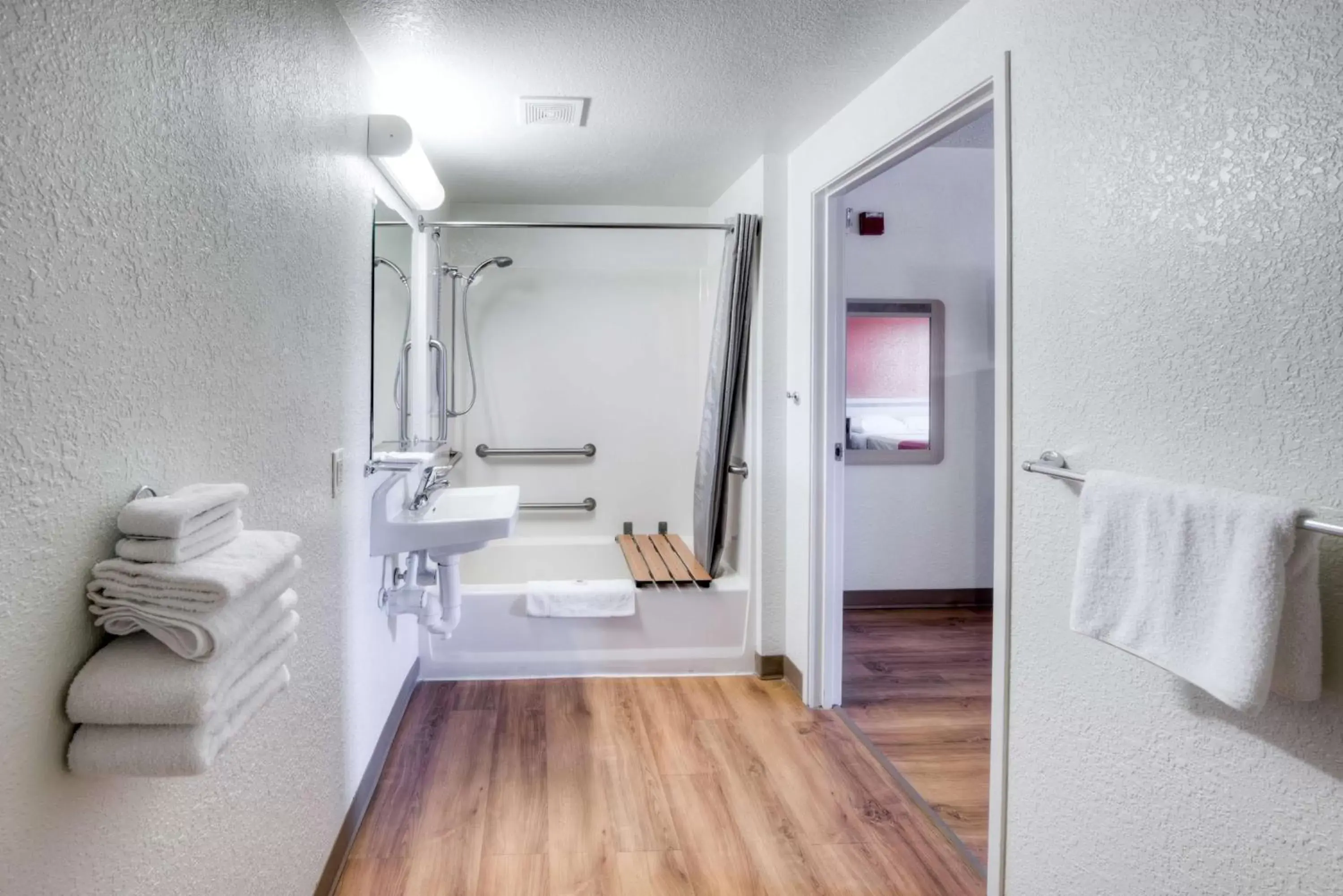 Bathroom in Motel 6-Niantic, CT - New London
