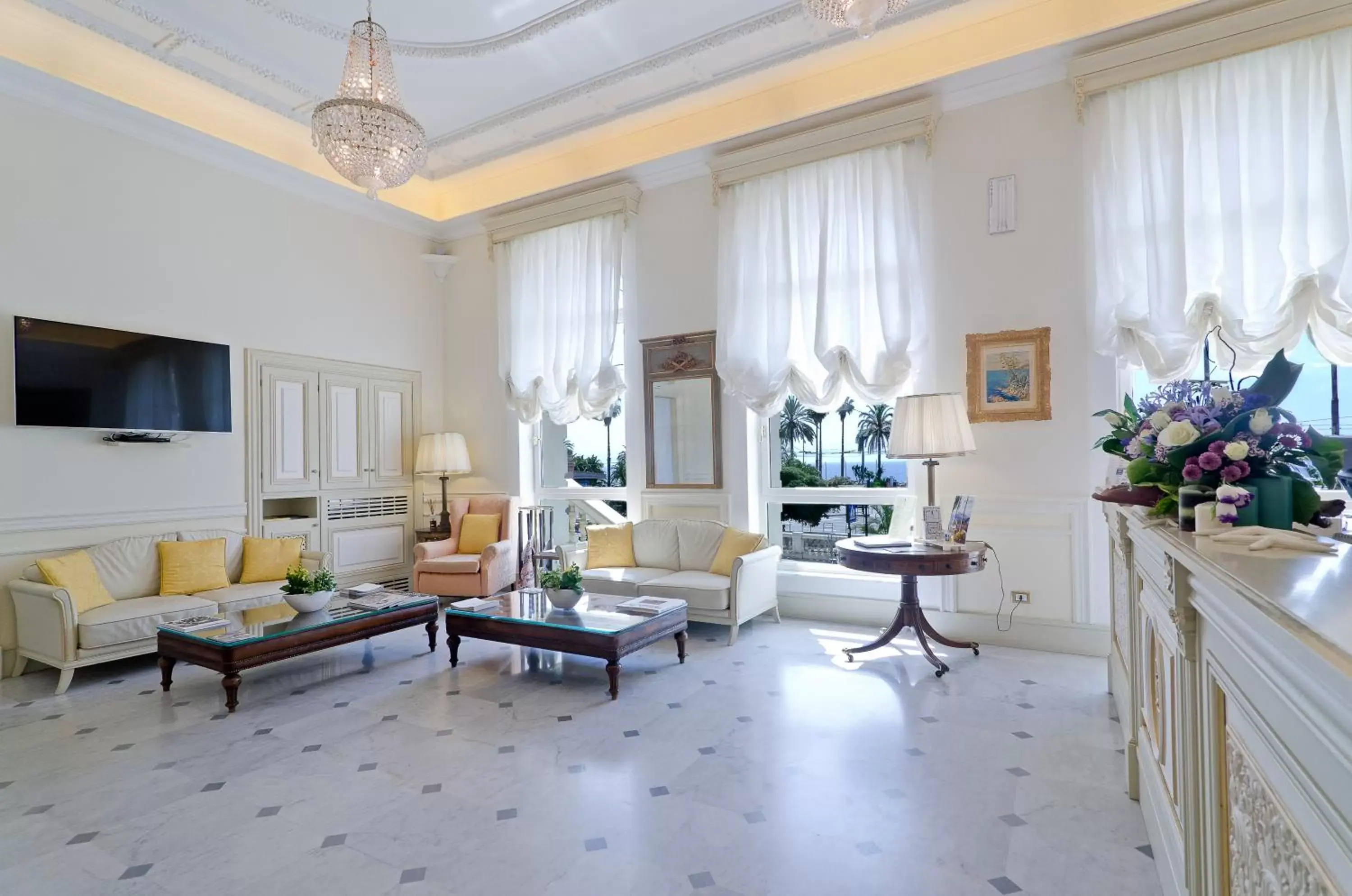 Lobby or reception, Seating Area in Hotel De Paris Sanremo