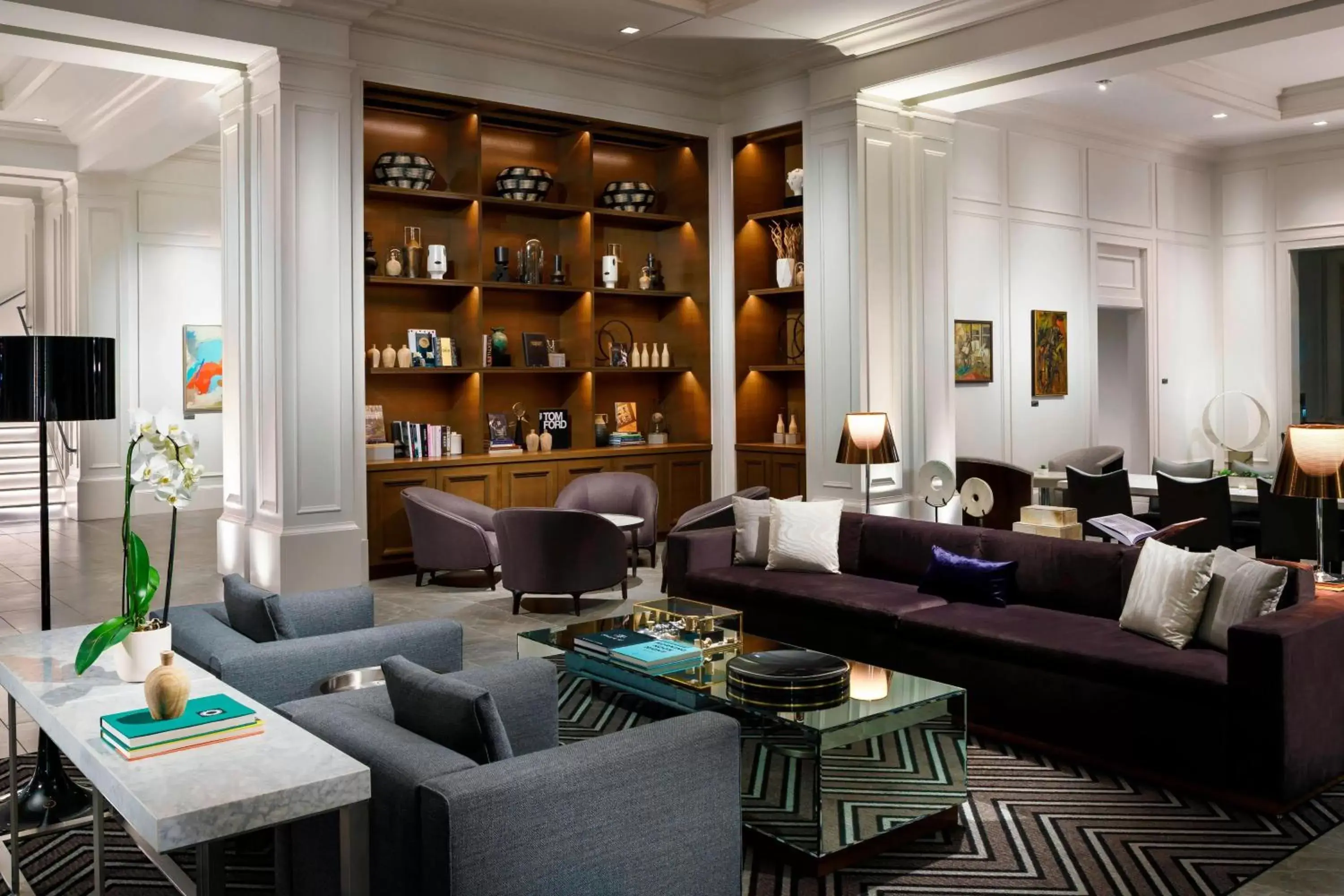 Lobby or reception in AC Hotel by Marriott Spartanburg