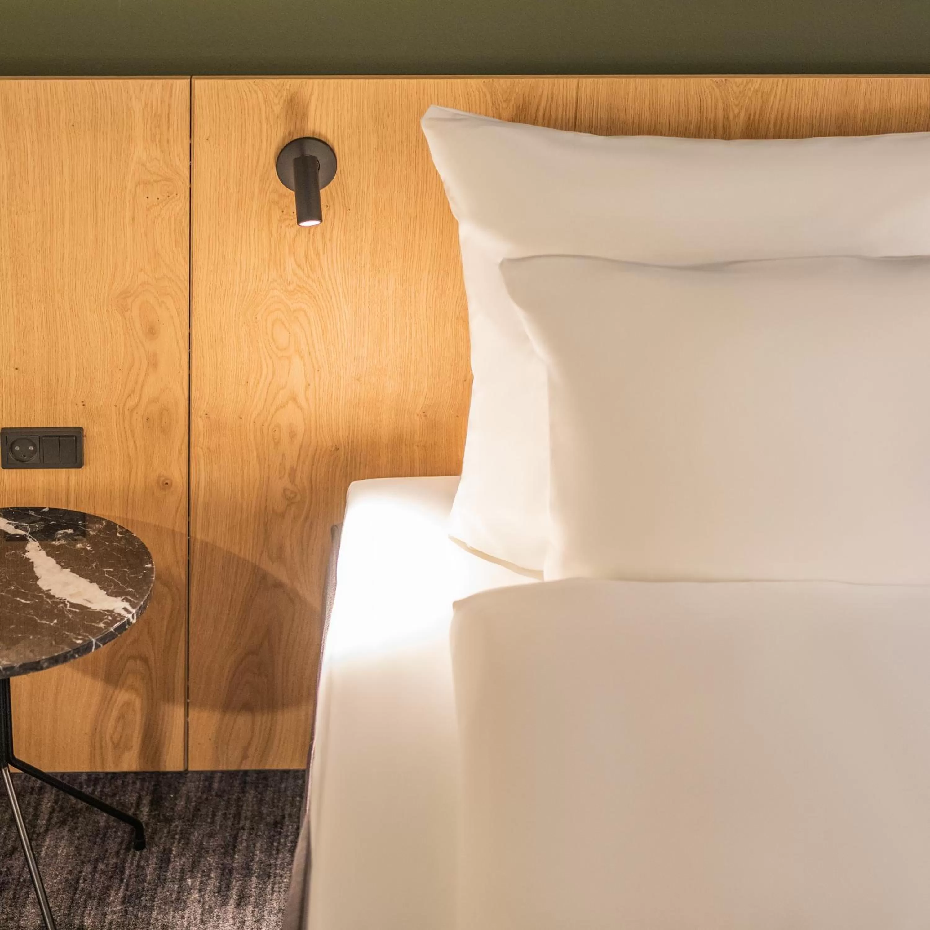 Bed in Comwell Copenhagen Portside Dolce by Wyndham