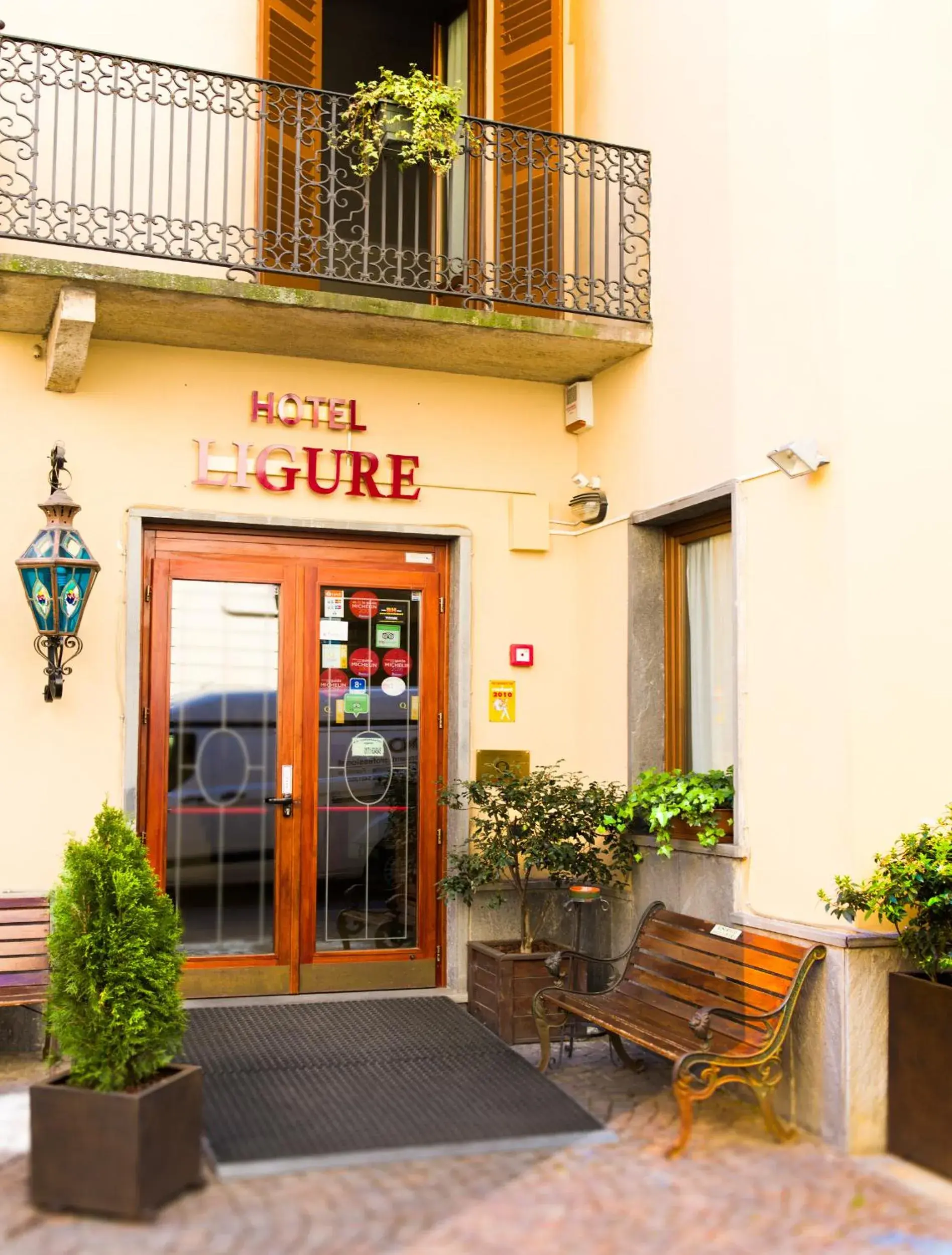 Facade/entrance in Hotel Ligure