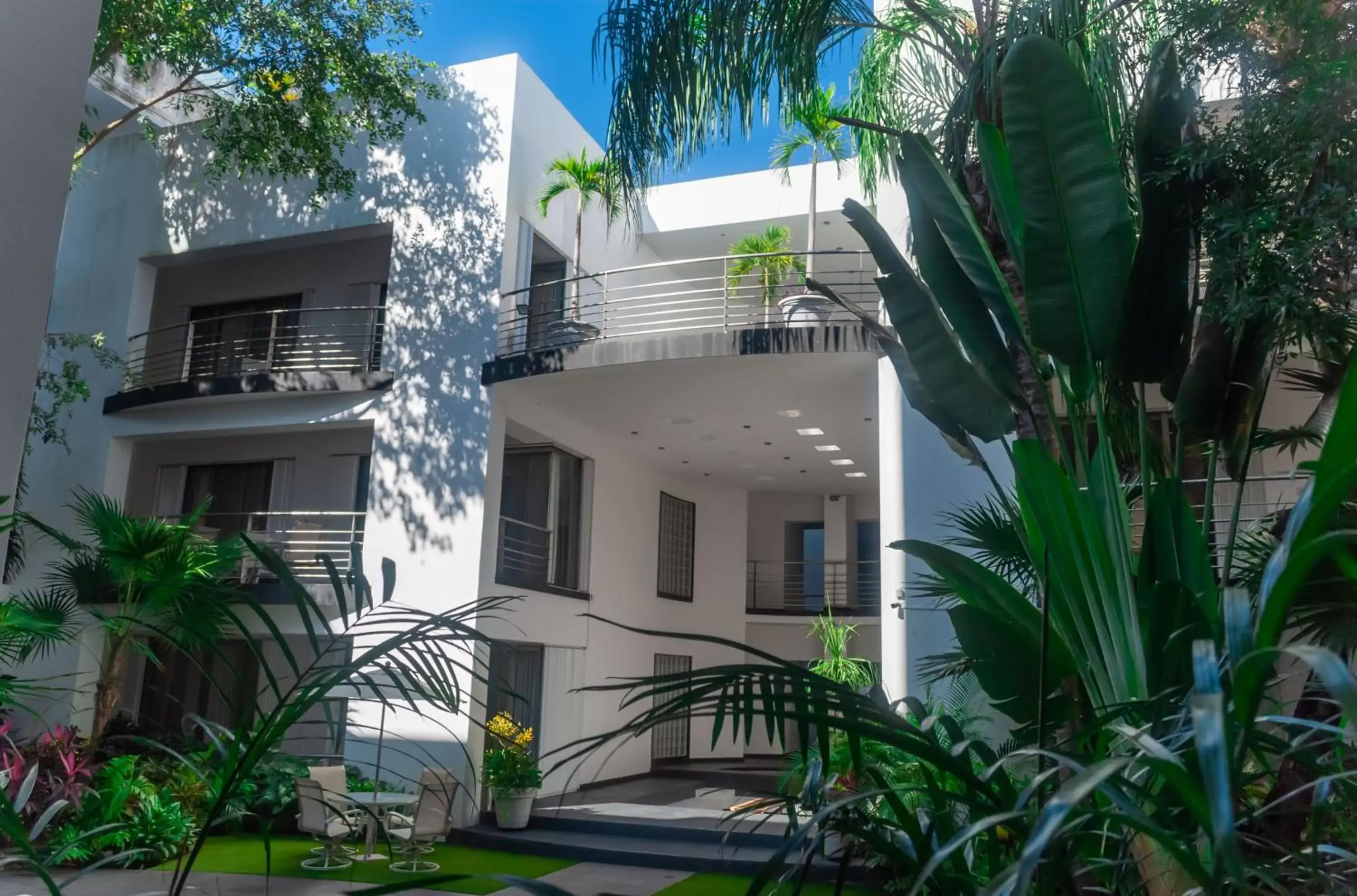 Garden view, Property Building in Dangelos Hotel on Fifth Avenue