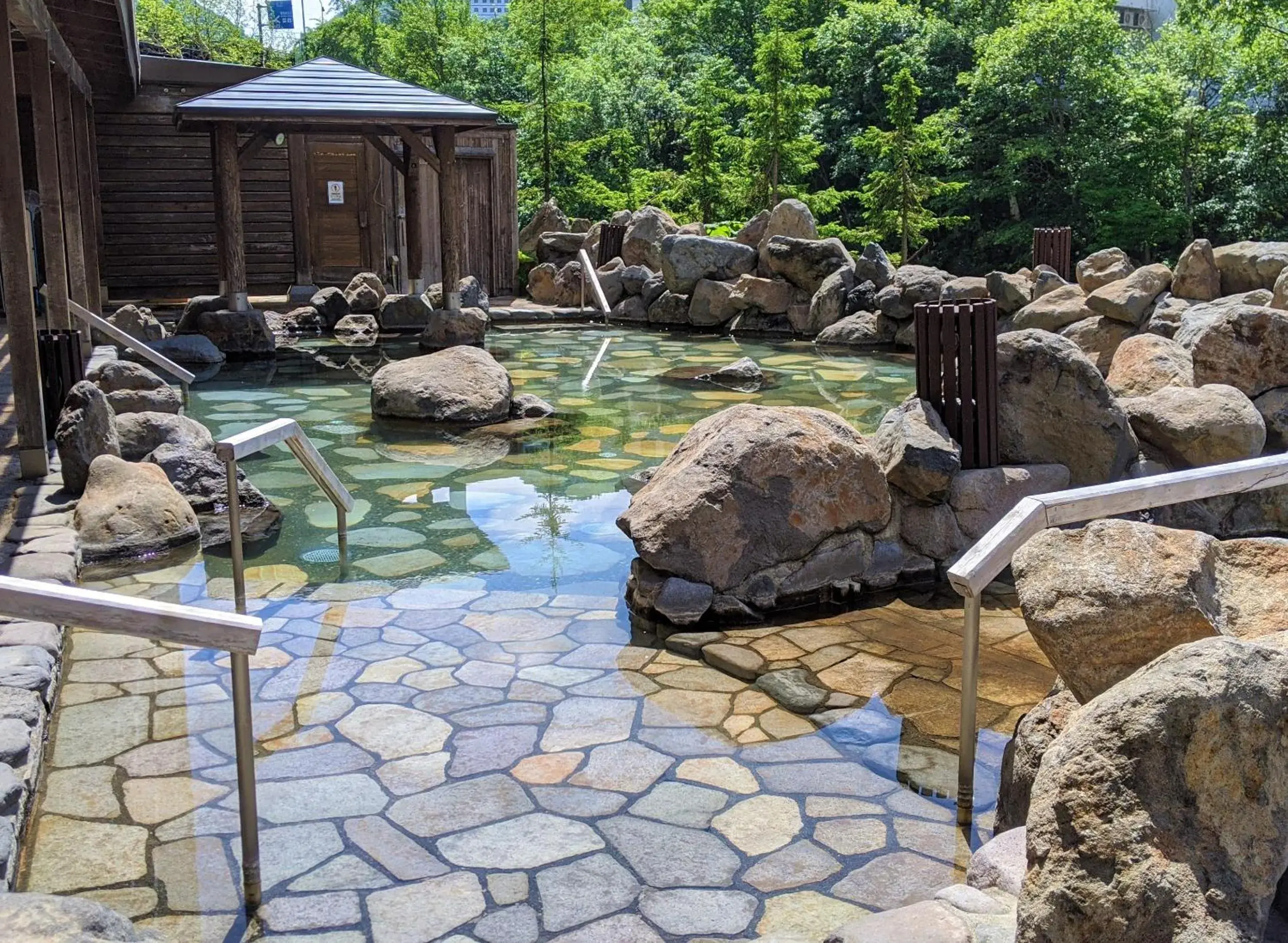 Hot Spring Bath in Sounkyo Kanko Hotel