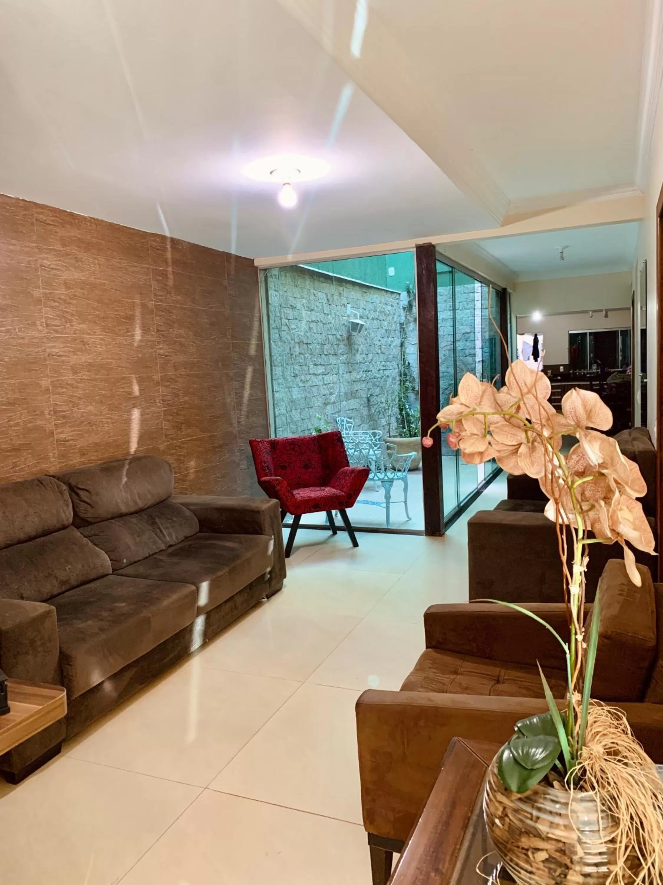 Living room in Pousada Jardim Brasília