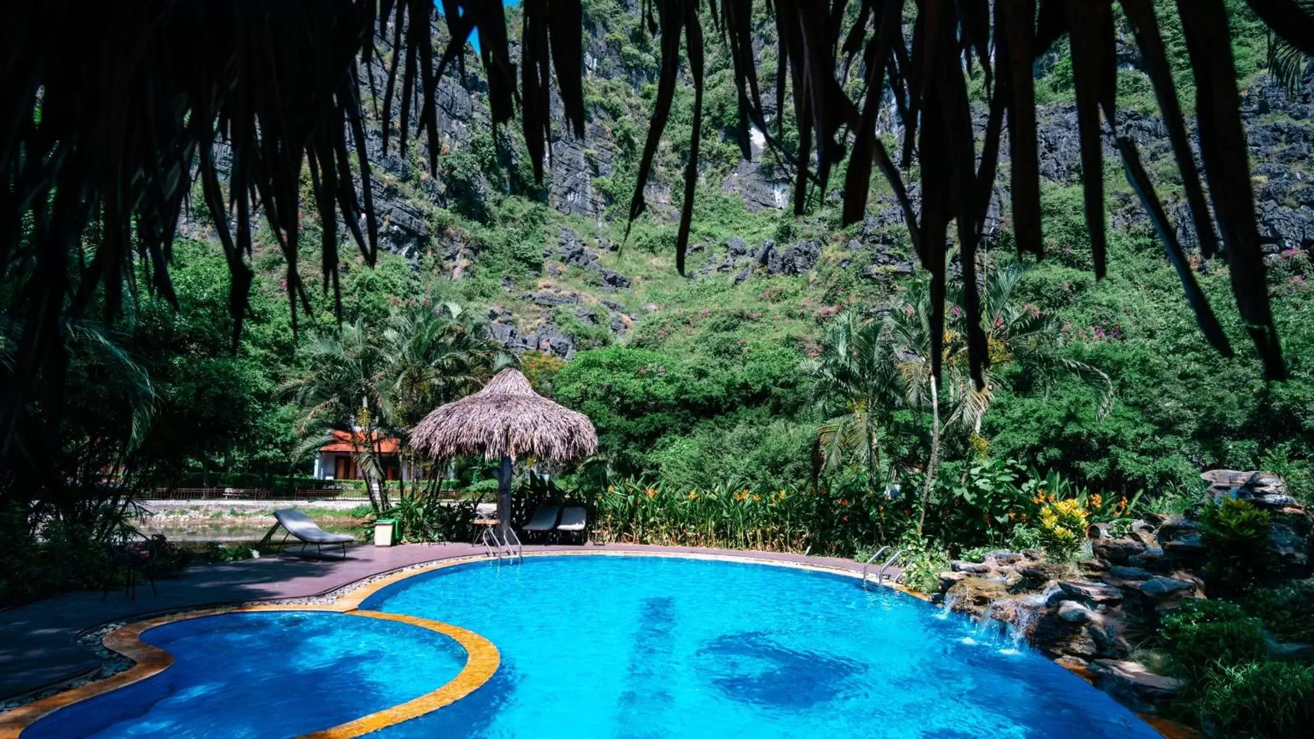 Pool View in Mua Caves Ecolodge (Hang Mua)