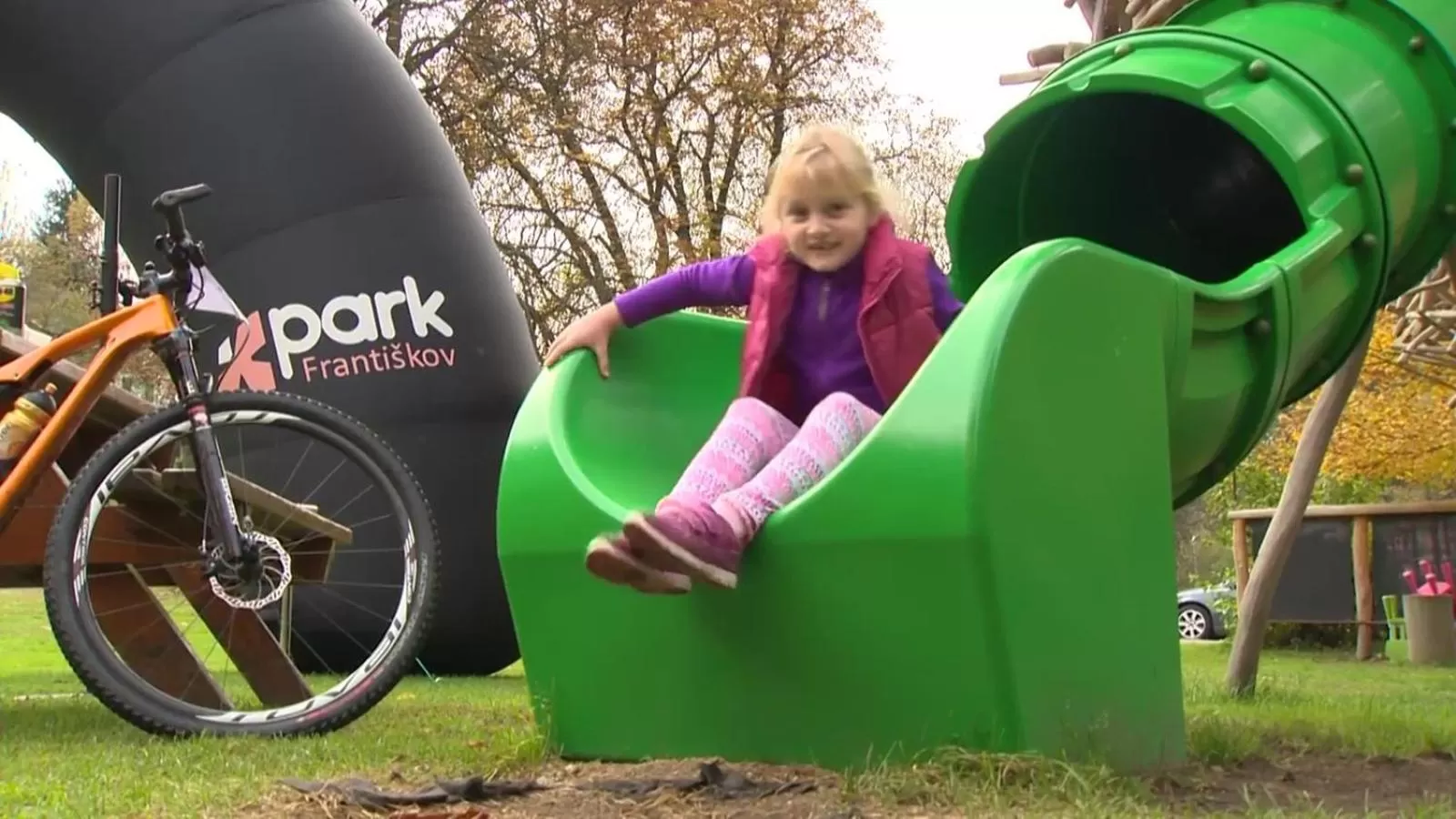 Children play ground, Children in X-Park Františkov