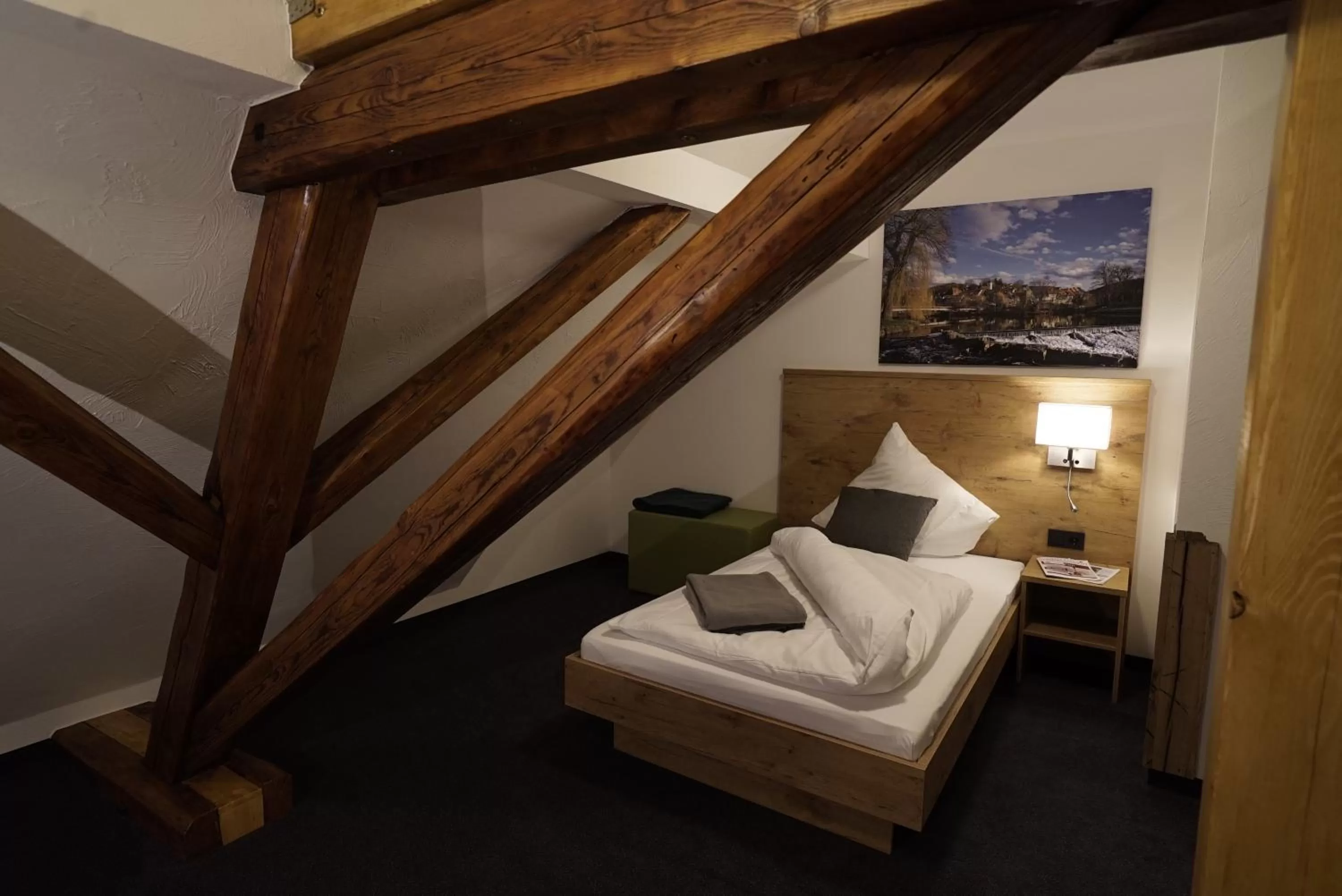 Bed in Kelterhotel Fröscher