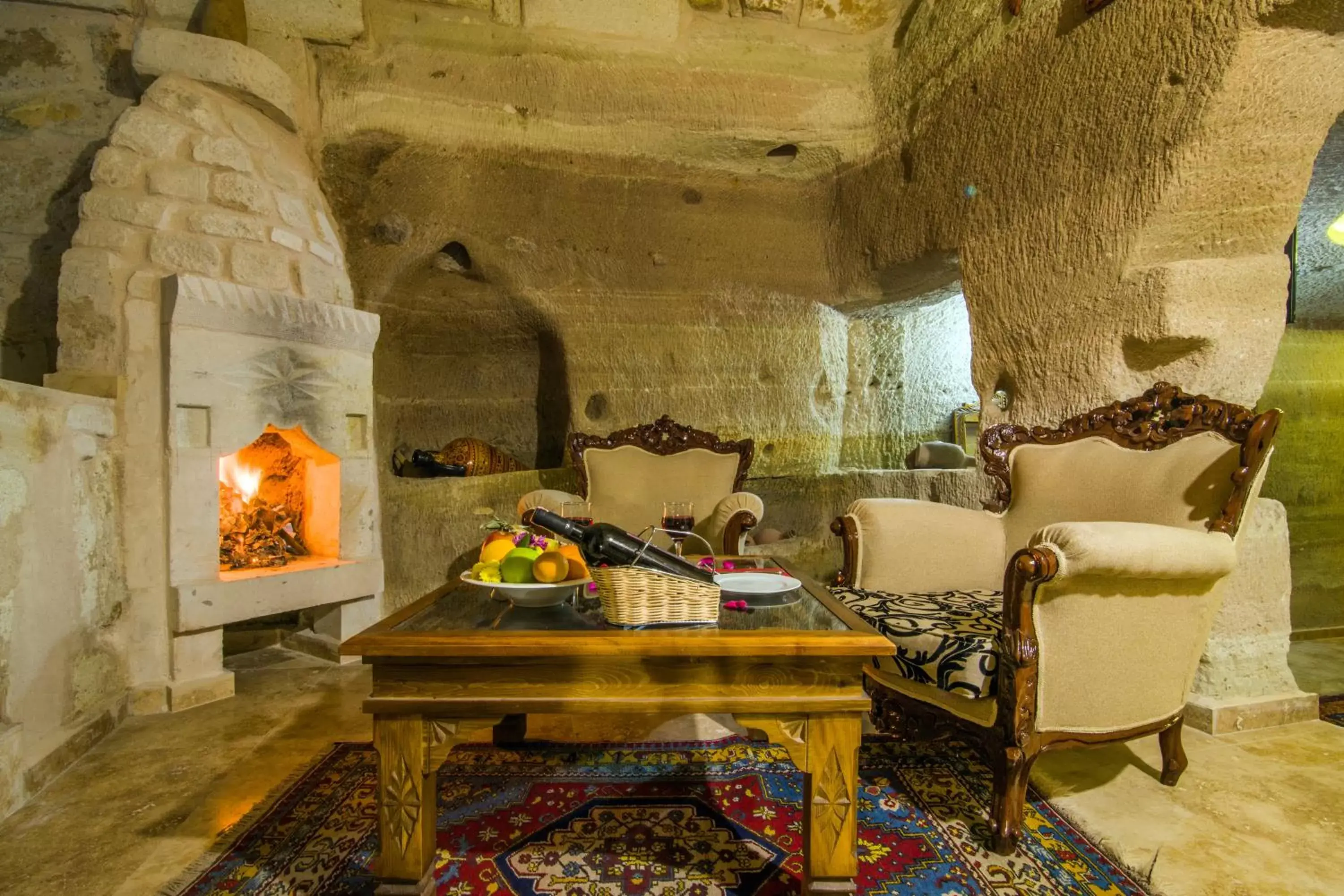 Seating area in Historical Goreme House