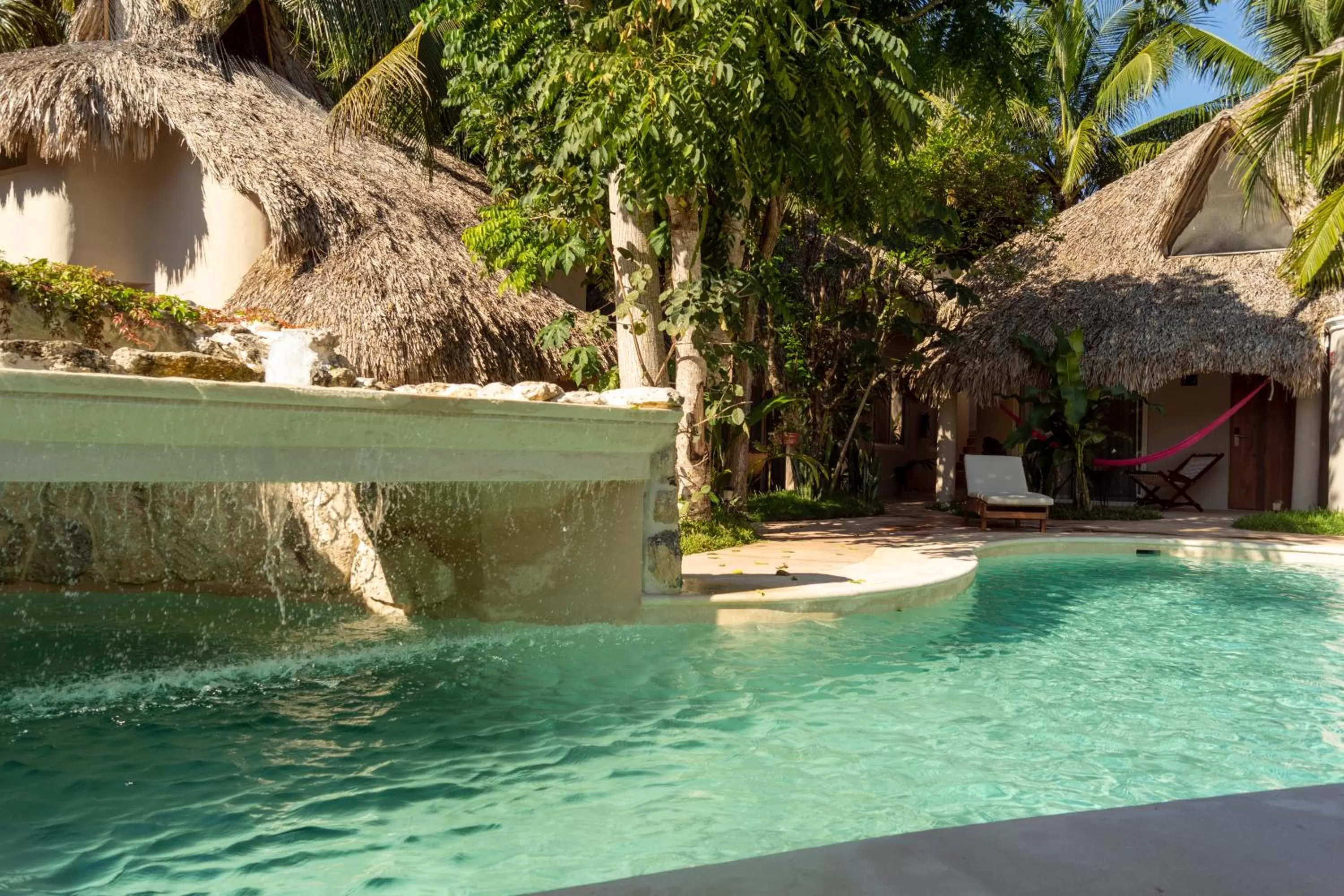 Swimming pool in Hotel Circulo Bacalar