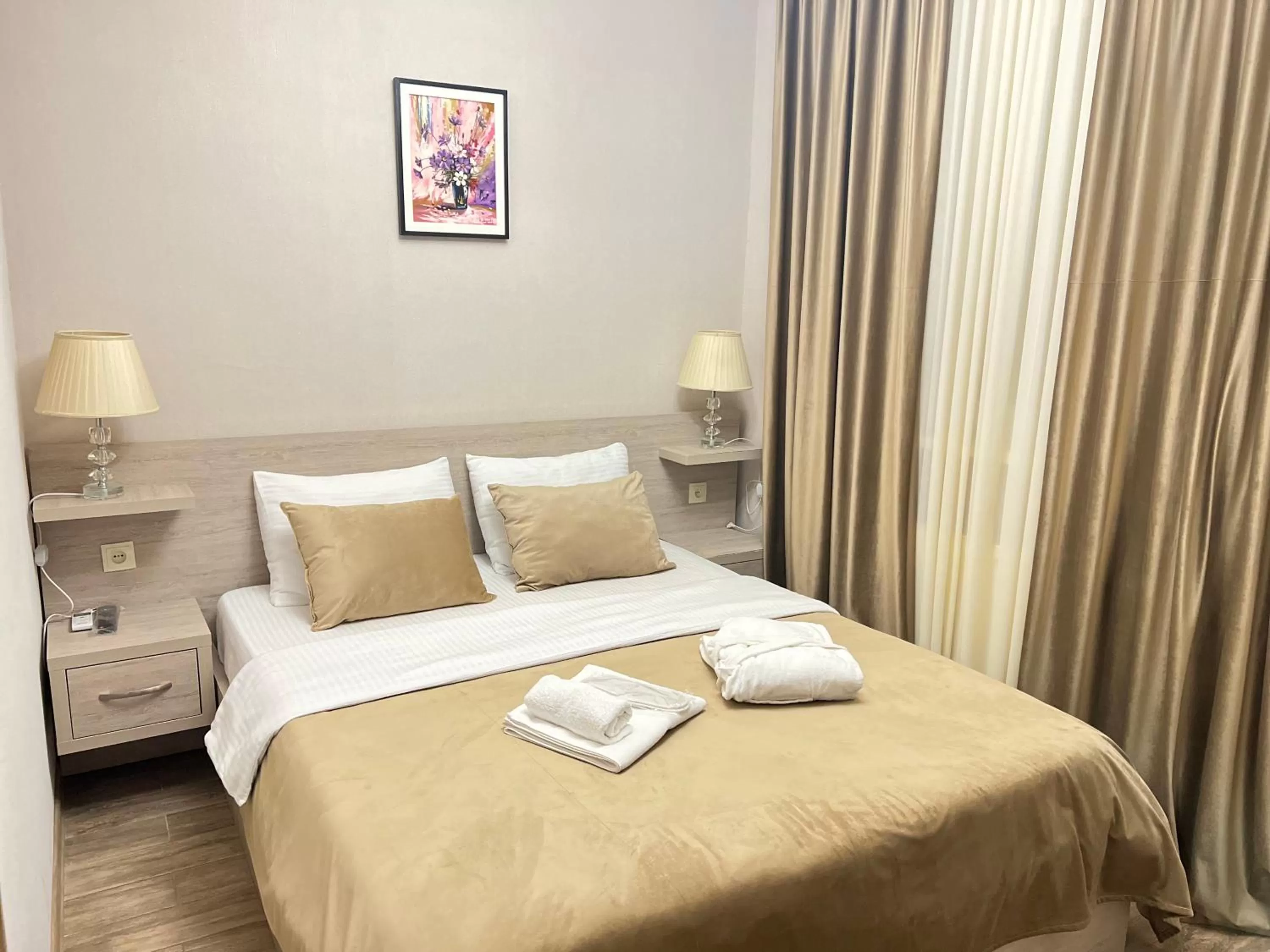 Bed in Family Hotel Triston