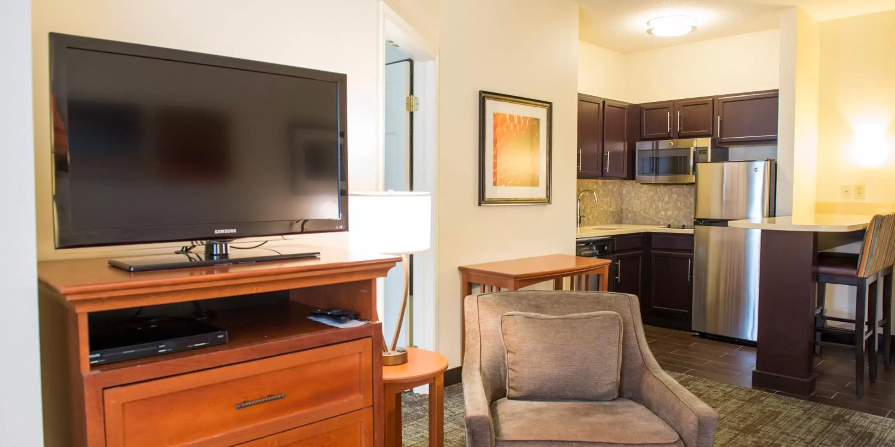 Photo of the whole room, TV/Entertainment Center in Staybridge Suites Fargo, an IHG Hotel