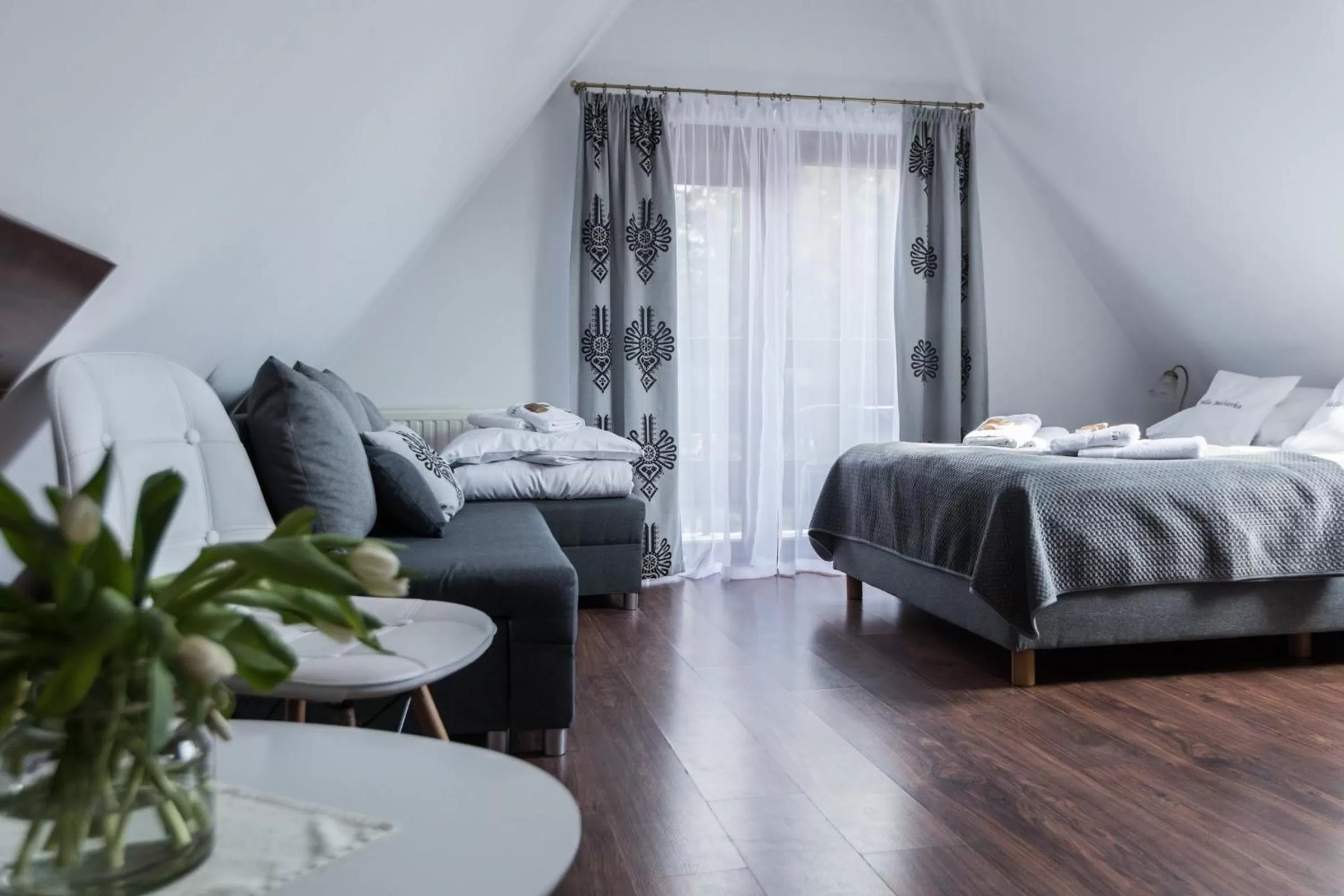 Bed in Willa Baciarka-basen, sauny i jacuzzi