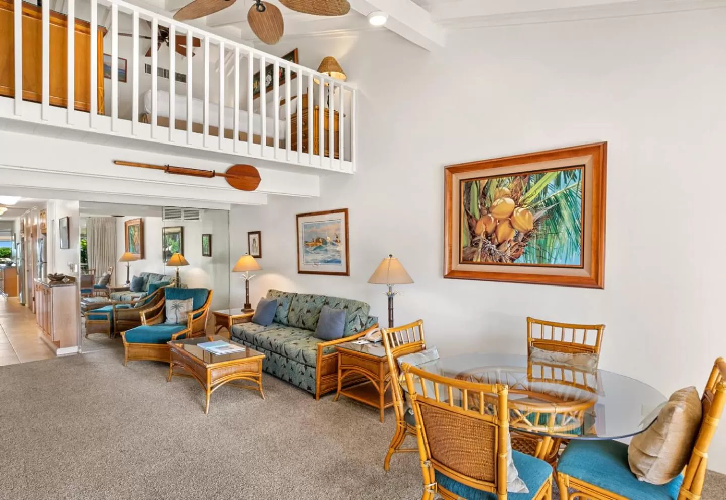 Living room in Aston Maui Kaanapali Villas