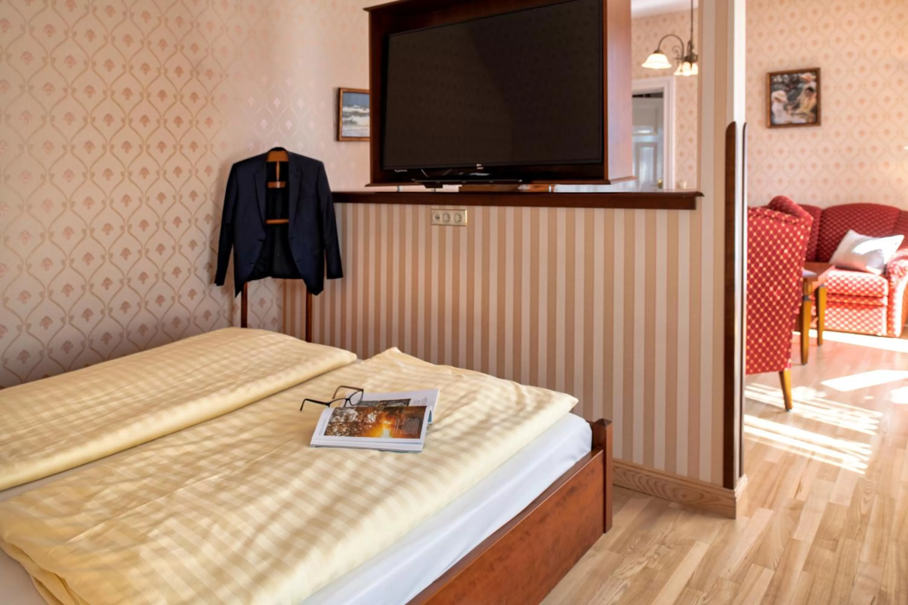 TV and multimedia, Bed in Recknitztal-Hotel Marlow