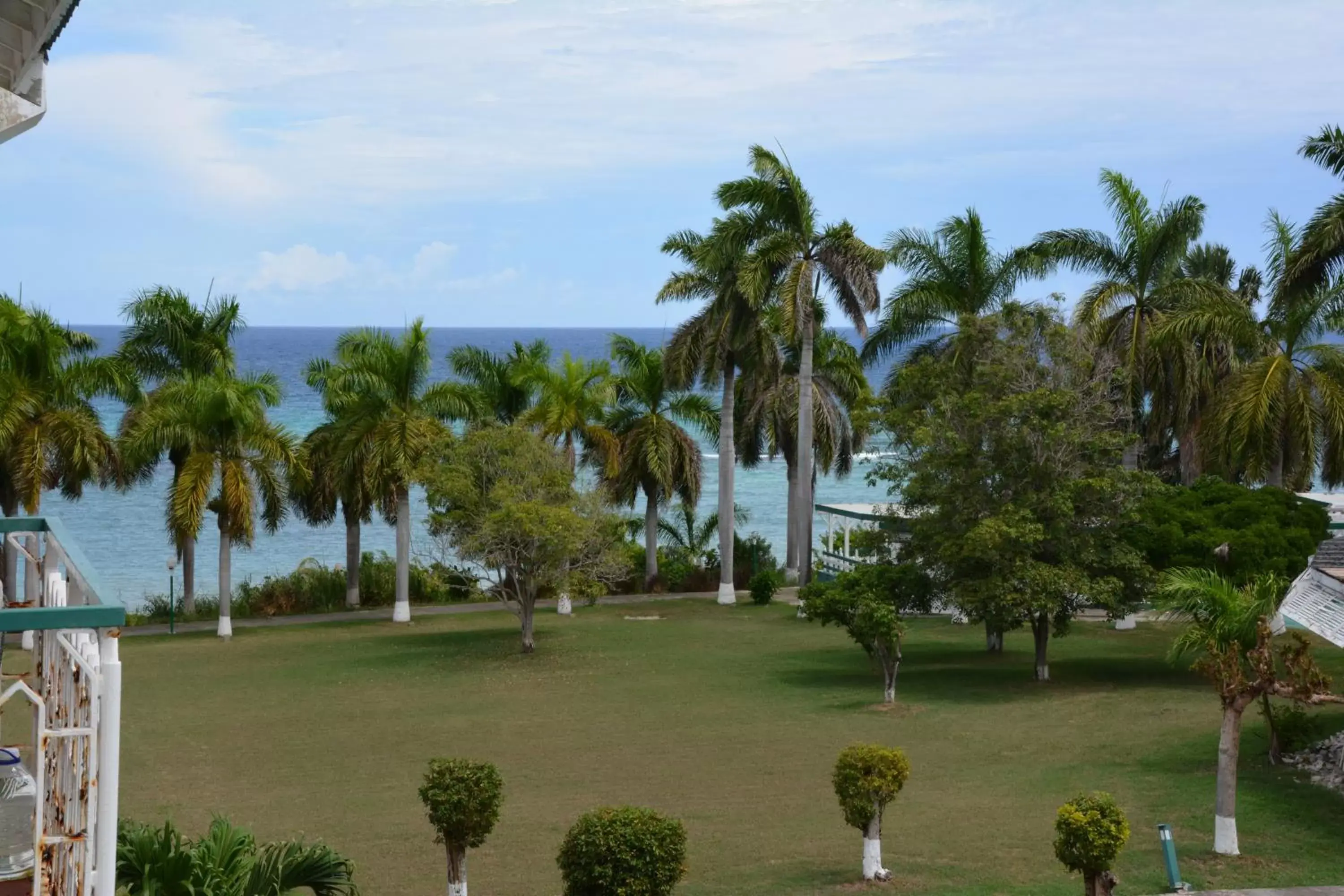 Garden view in Seacastles by the beach/pool