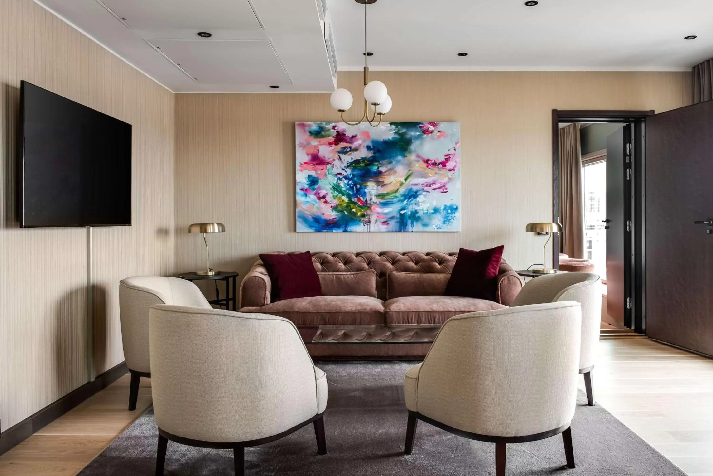 Seating area in Radisson Blu Hotel, Oulu