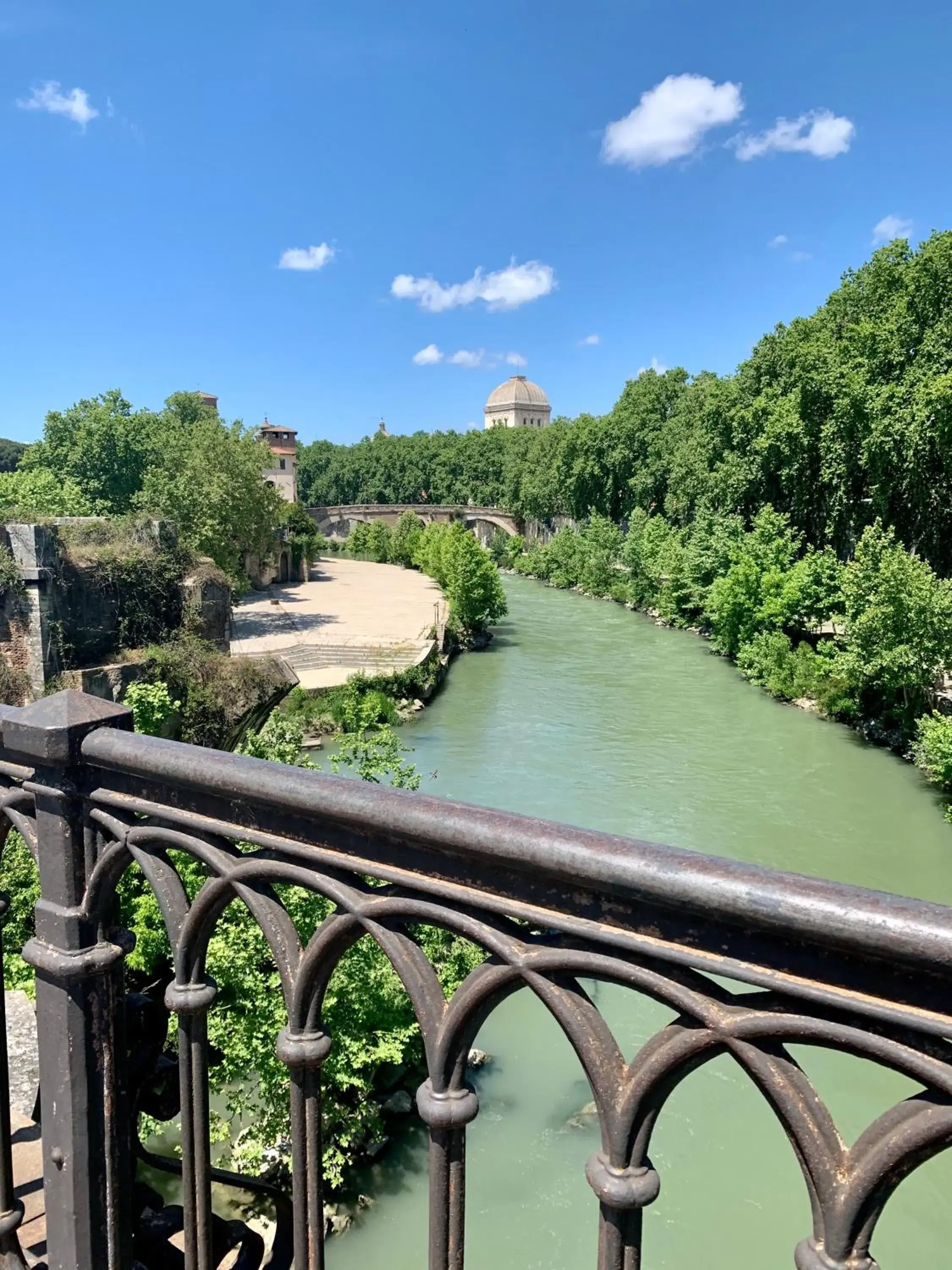 River view in Palazzo Baj in Trastevere