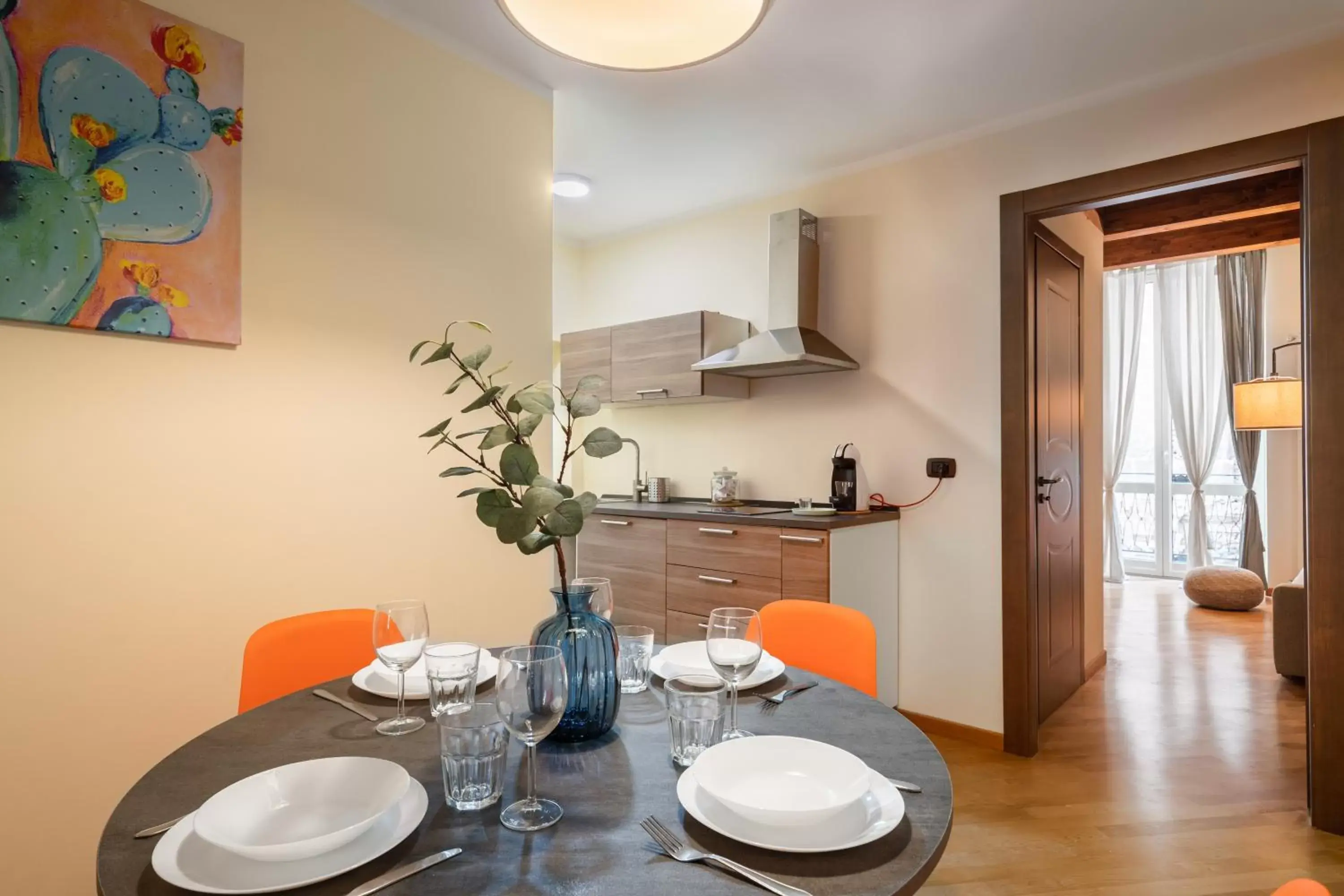 Kitchen or kitchenette, Dining Area in Open Sicily Homes - Residence ai Quattro Canti - Selfcheck-in