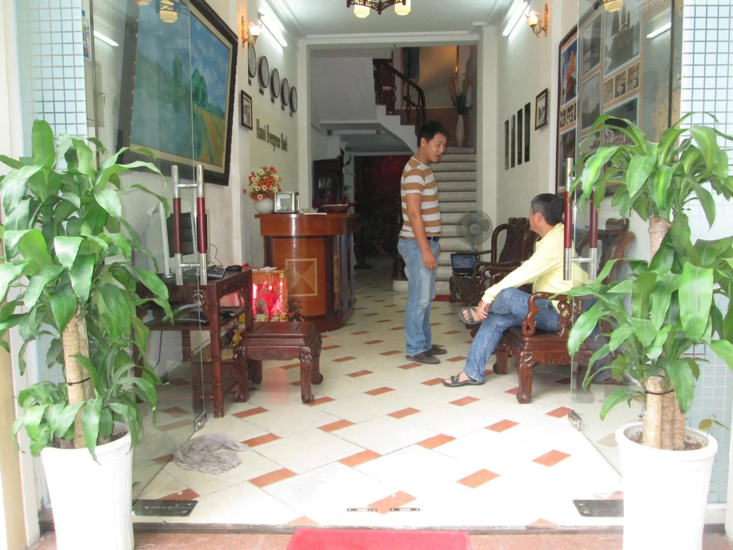 Lobby or reception, Lobby/Reception in Hanoi Ecogreen Hostel