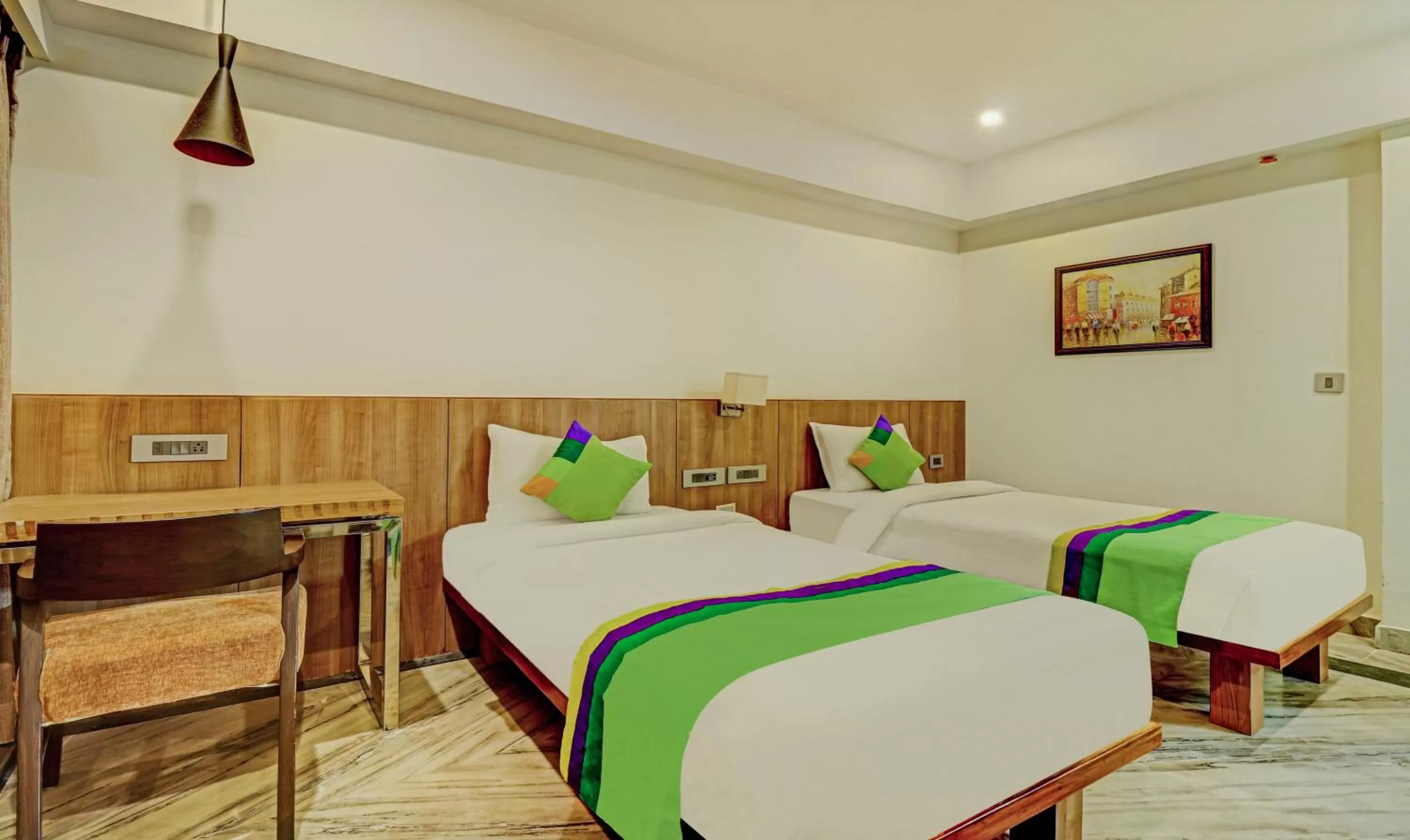 Bedroom, Bed in Treebo Seaesta RK Beach