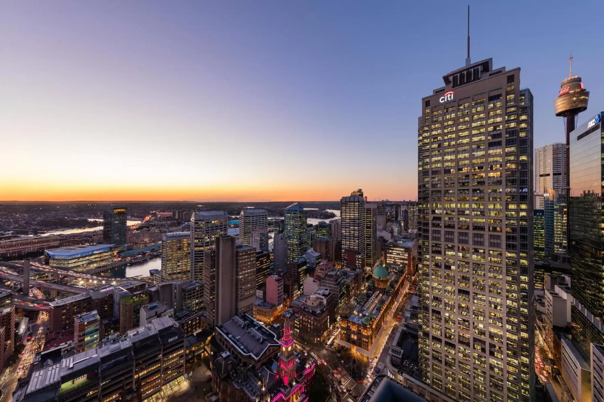 City view in Meriton Suites Pitt Street, Sydney