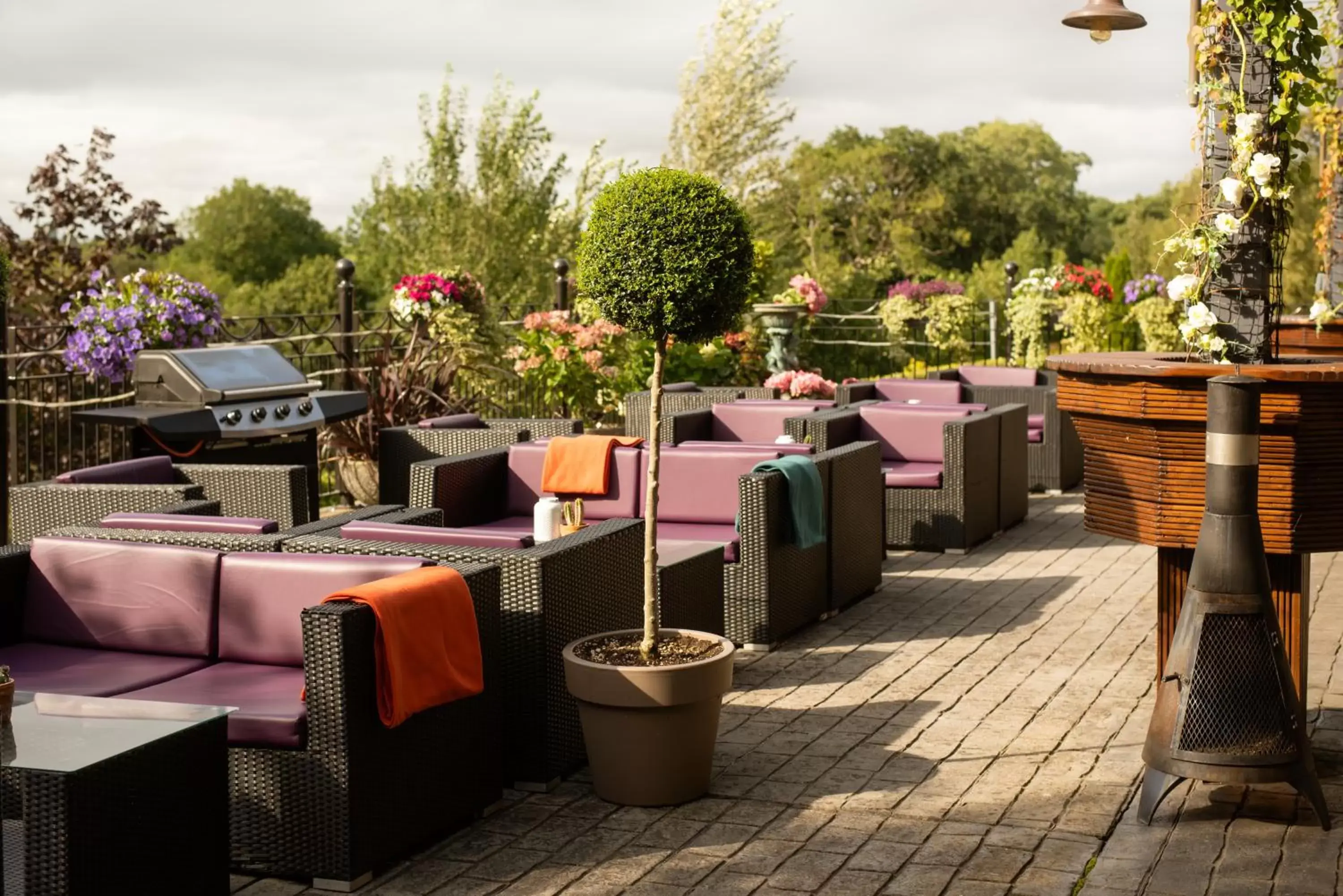 Patio, Restaurant/Places to Eat in Woodford Dolmen Hotel Carlow