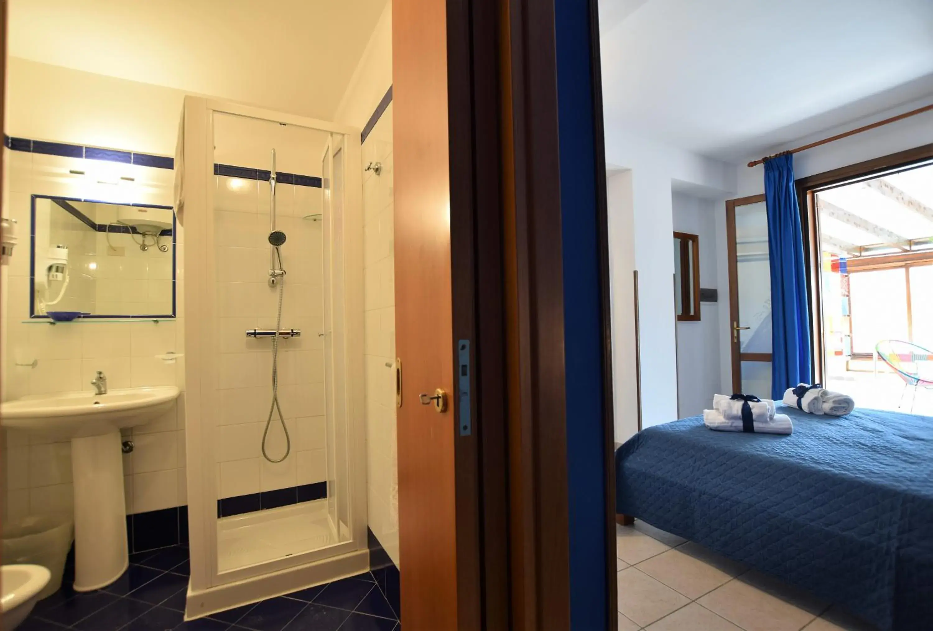 Bed, Bathroom in Hotel Iride by Marino Tourist