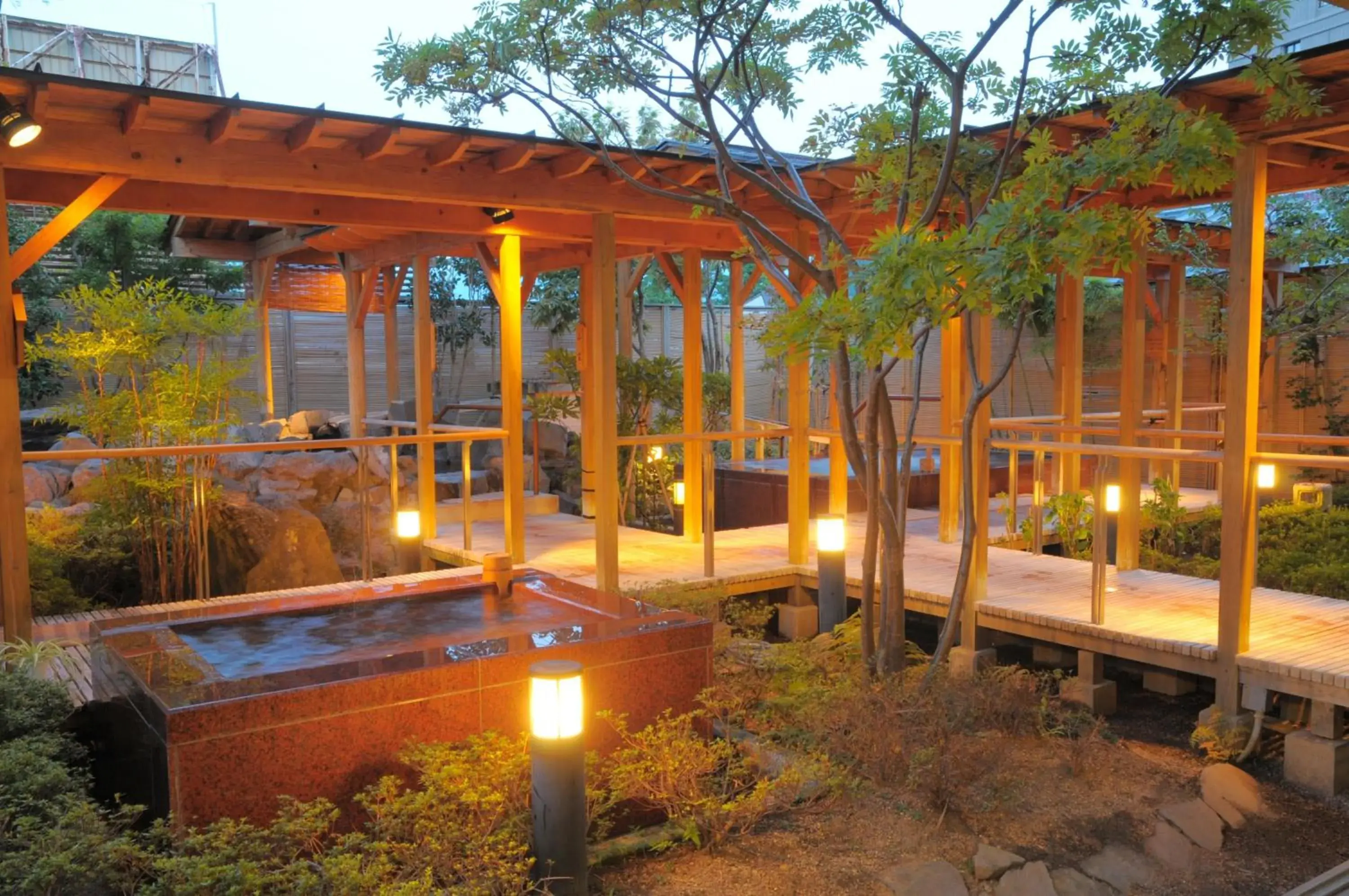 Hot Spring Bath, Swimming Pool in Yuzawa Grand Hotel