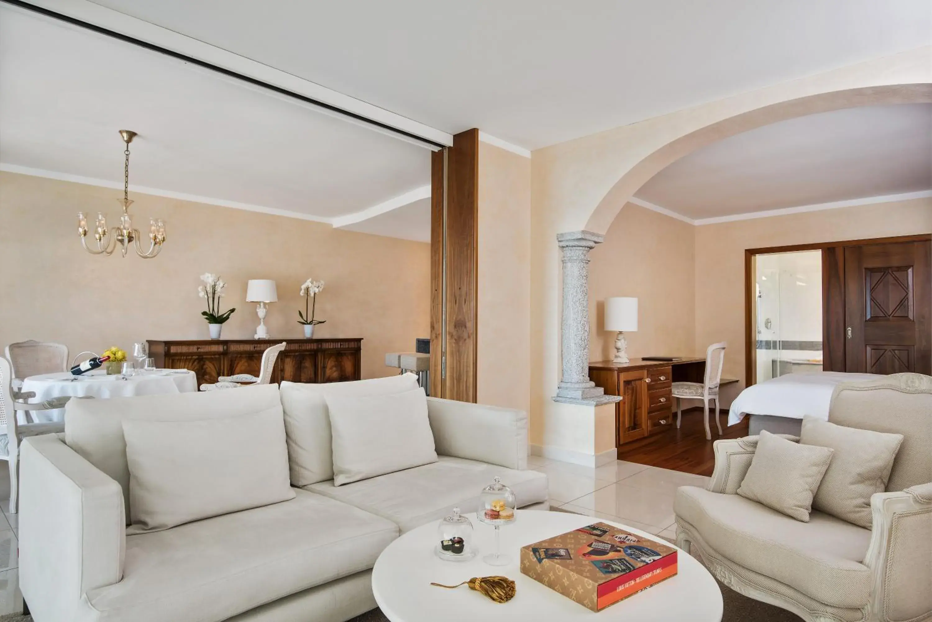 Living room, Seating Area in Villa Orselina - Small Luxury Hotel