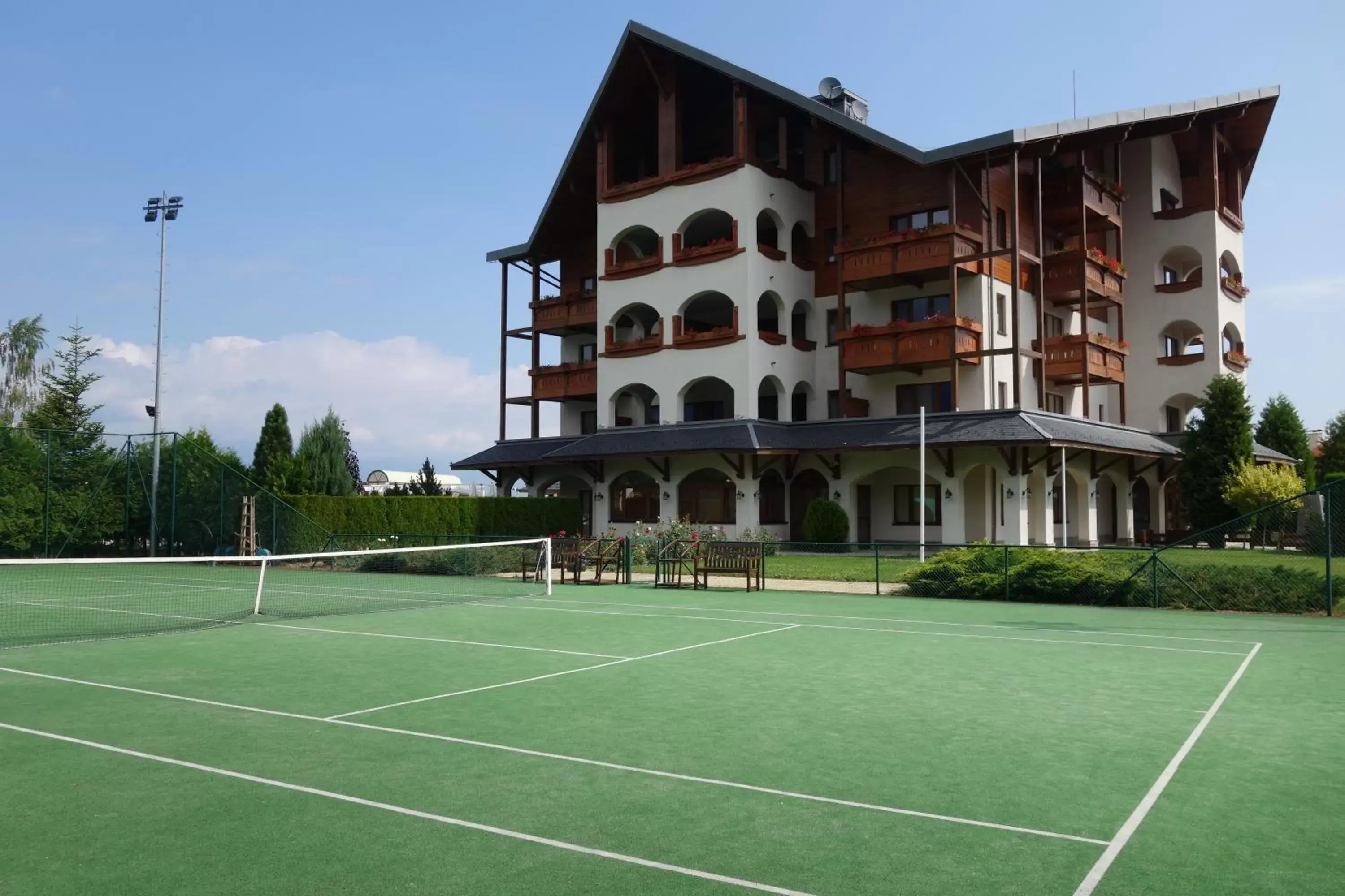 Tennis court, Property Building in Kempinski Hotel Grand Arena Bansko