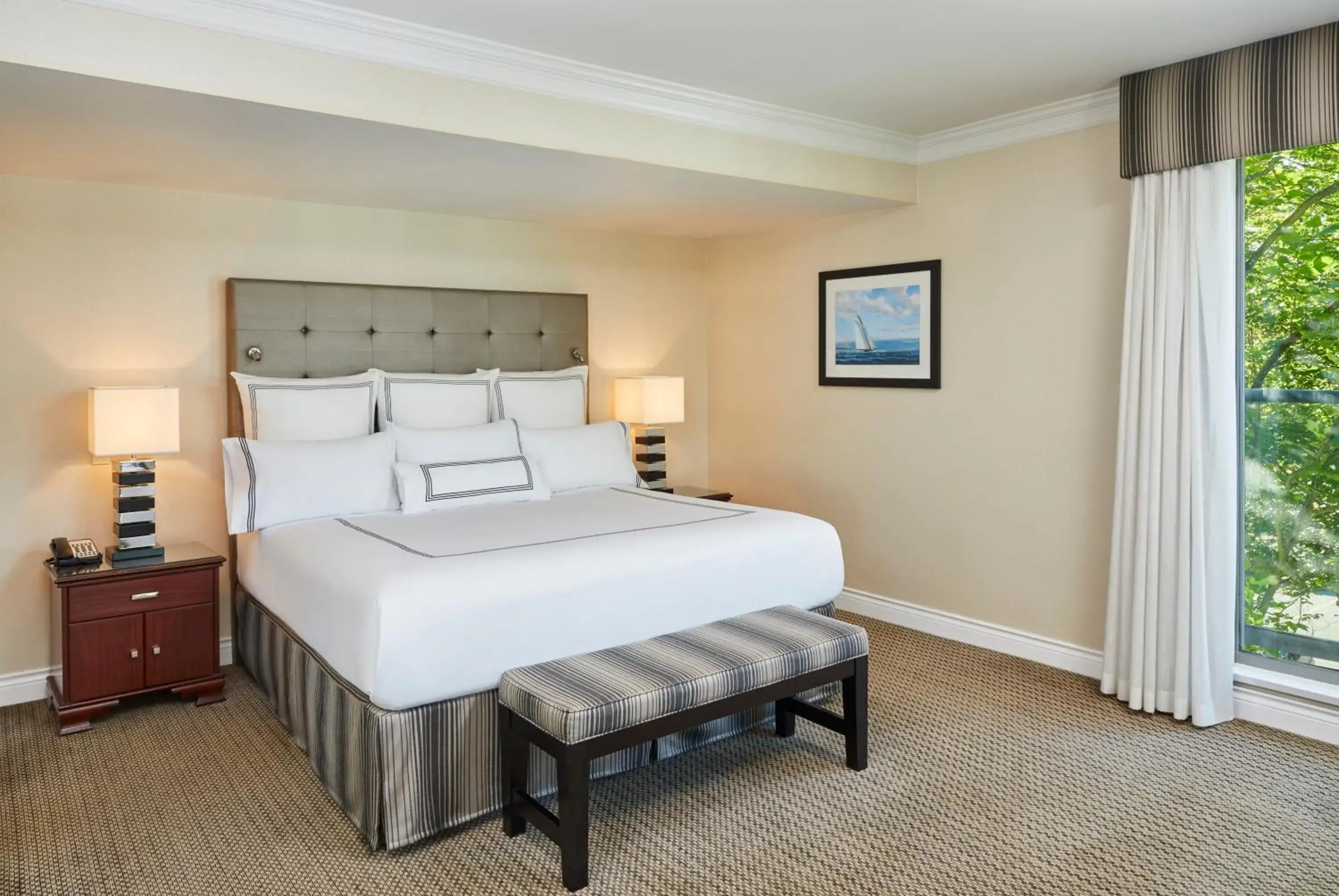 Bed in Granville Island Hotel