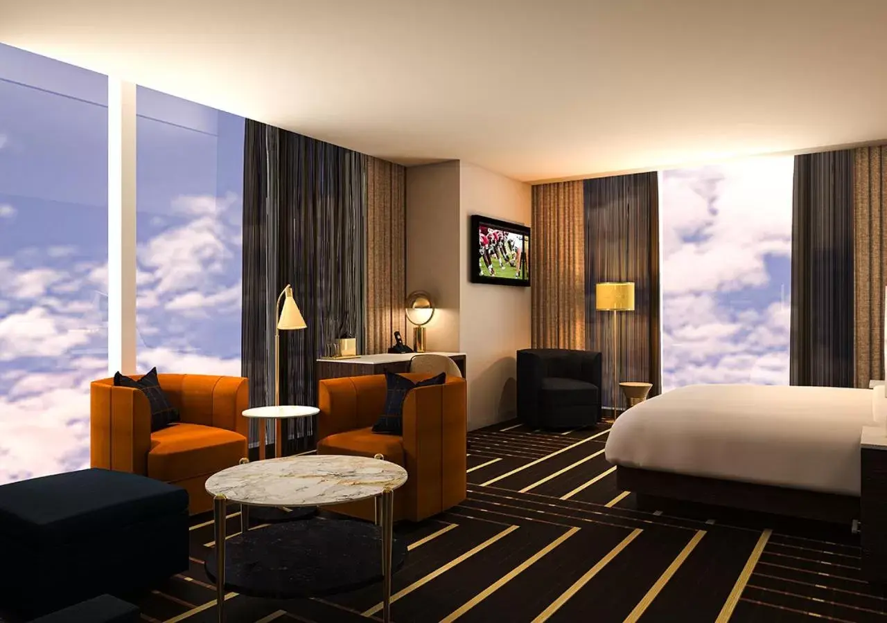 Bedroom, Lounge/Bar in Circa Resort & Casino - Adults Only
