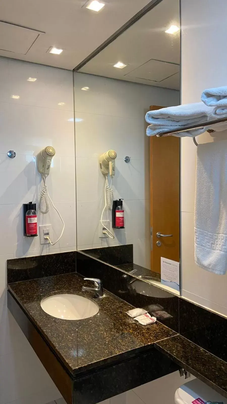 towels, Bathroom in Ramada Hotel & Suites Lagoa Santa By Wyndham